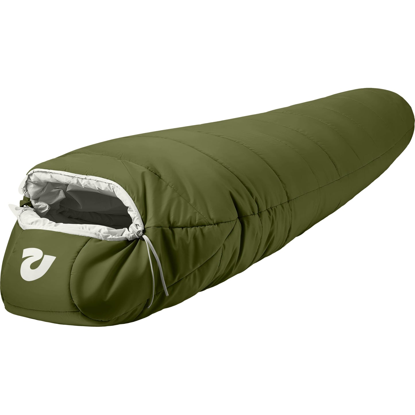 Retrospec Dream 5 Mummy Sleeping Bag for Camping - Insulated Cold Weather, Lightweight, Water-Resistant With Adjustable Draw Cords and Stuff Sack