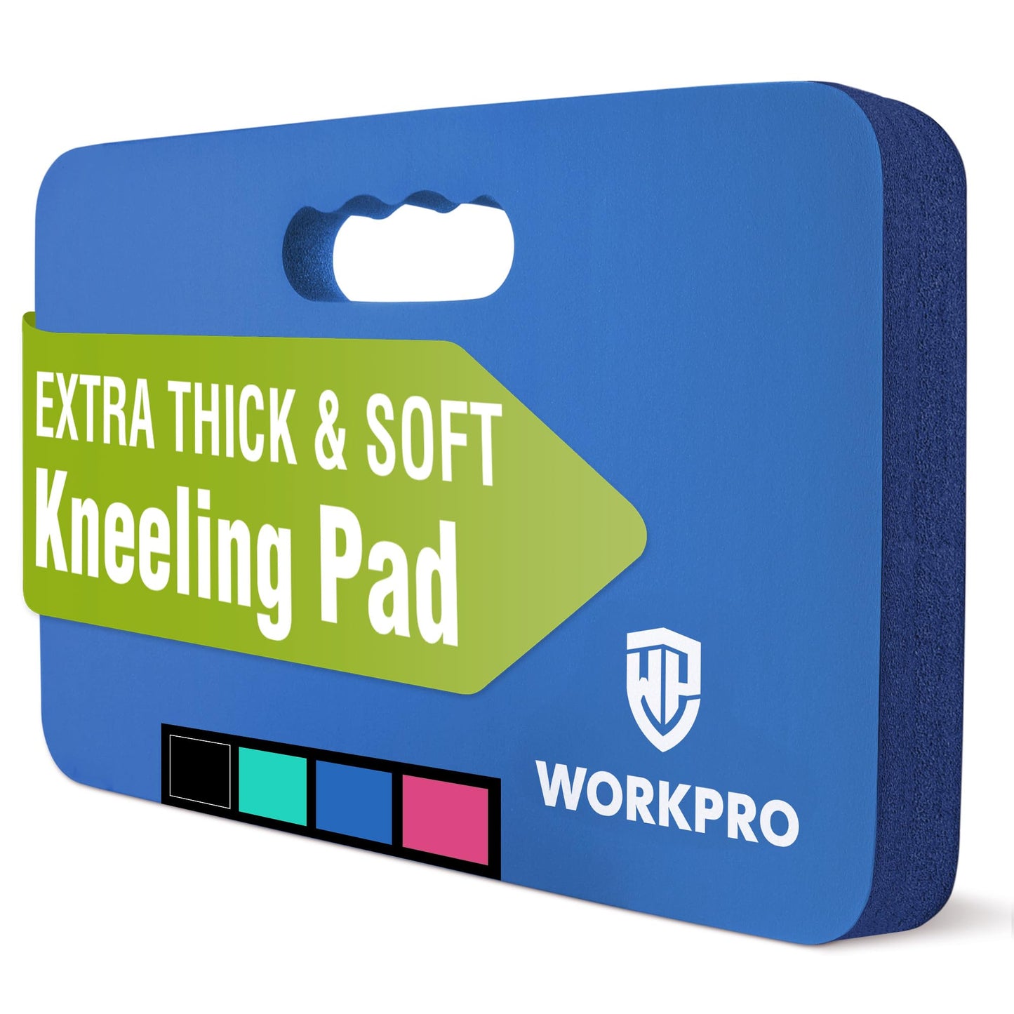WORKPRO Extra Thick Kneeling Pad, Soft NBR Foam Cushioning for Knee, Large Foam Kneeler Mat for Gardening, Bathing Baby, Exercise, Workout Supplies, 17.5 x 11 x 1.5 in, Blue
