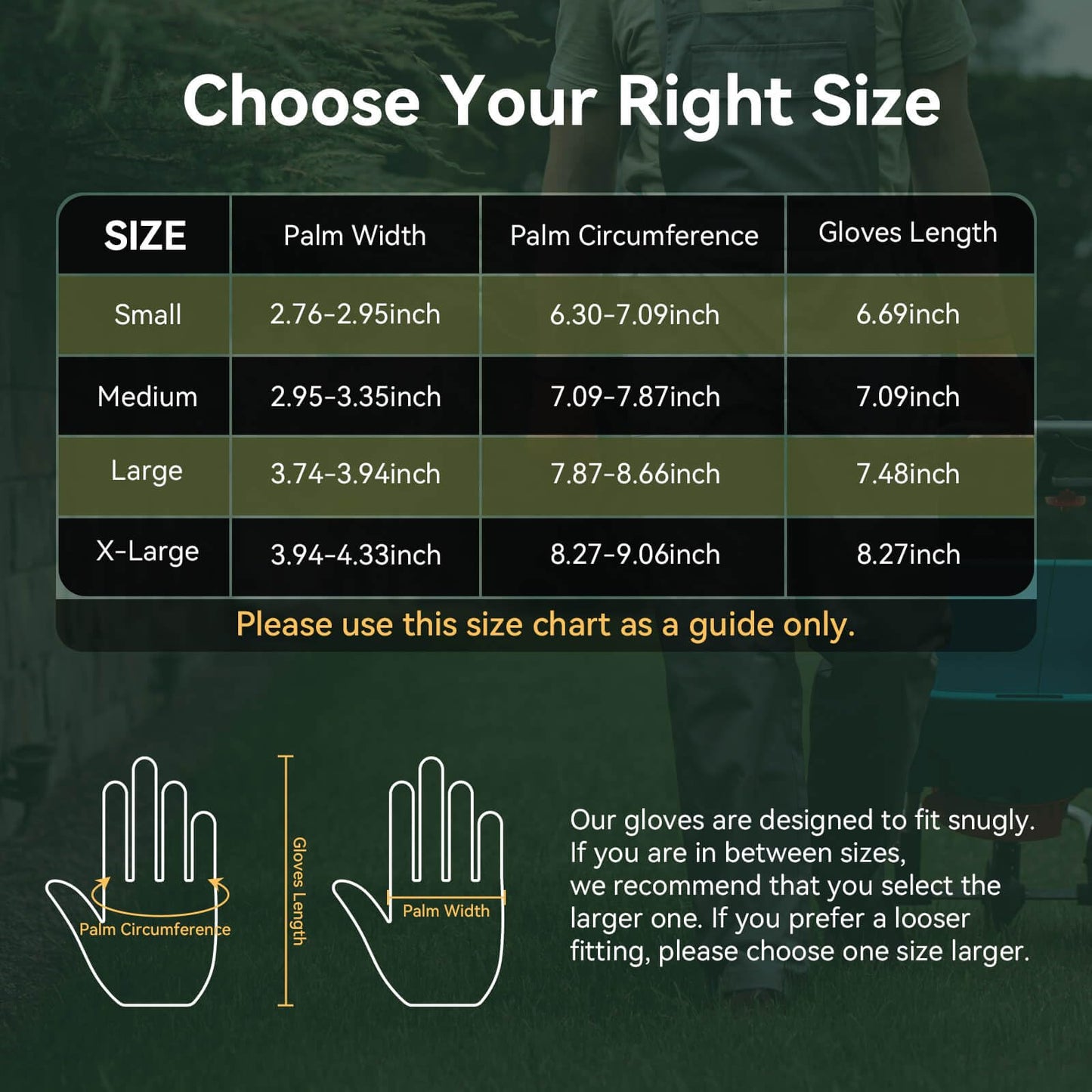 OZERO Leather Work Gloves for Women, Deerskin Garden Gloves, Touchscreen Thumb & Index, EN388 3133X Palm, Breathable Back for Gardening, Yard Work, Driving (Large)