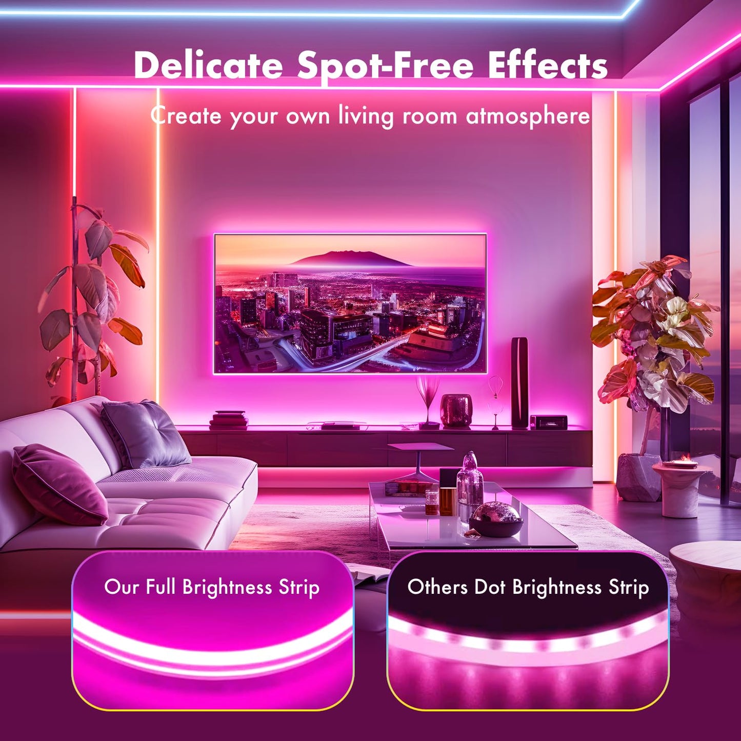 YILINM Neon RGB Rope Lights,IP67 Waterproof,Flexible Led Rope Lights,Control with App/Remote,Music Sync,for Gaming Room Living Bedroom Wall Decor (20FT)