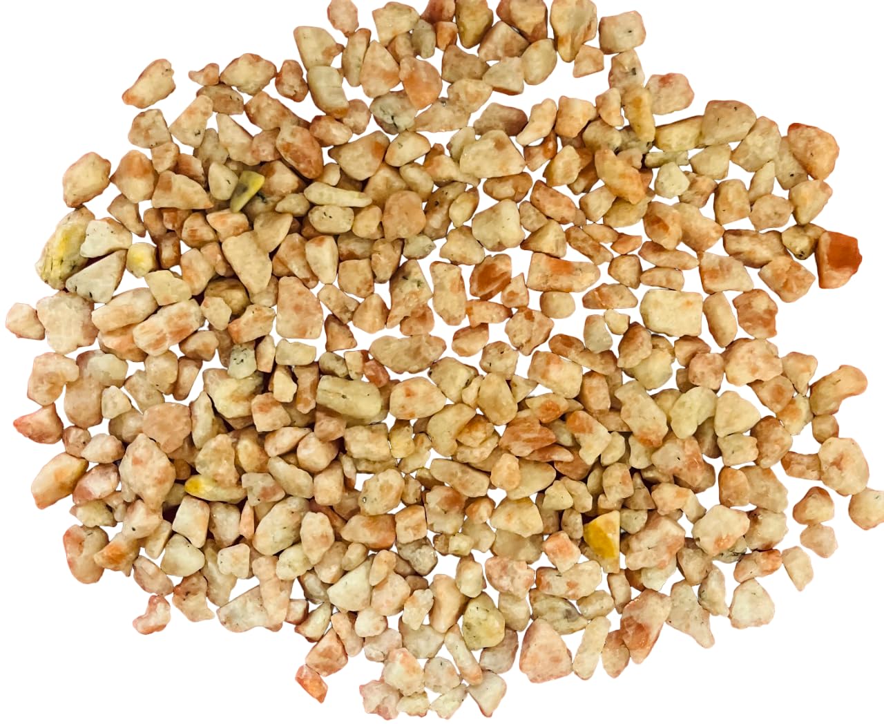 Indian Consigners Sunstone Tumbled Gemstone Chips – 100g Natural Crushed Healing Crystals for Energy, Mood Boosting, Manifestation & Home Décor
