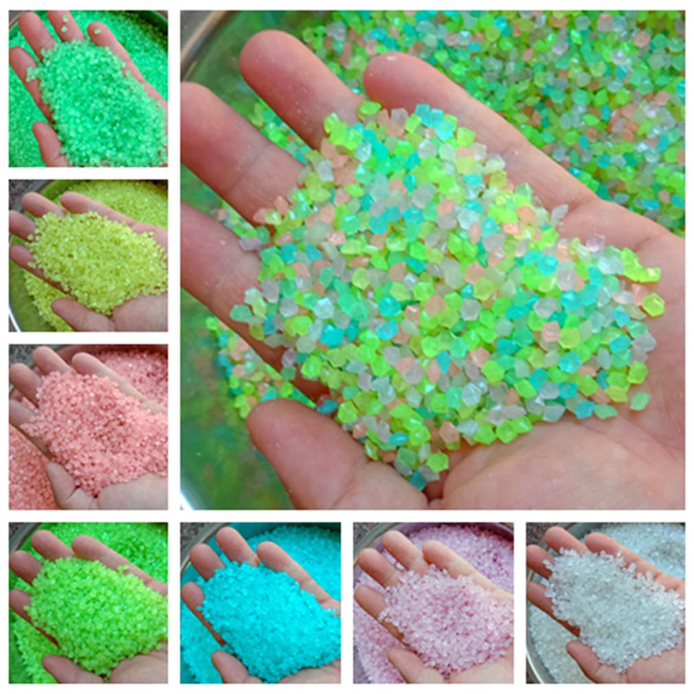 LIANJINLIU Luminous Stone (80000PCS), Glow Rock Pebbles, Fish Tank Glow Gravel, Glow in The Dark Rocks for Outdoor Decor, Garden, Patio, Lawn Christmas Gift (2kg, 2-5 mm)