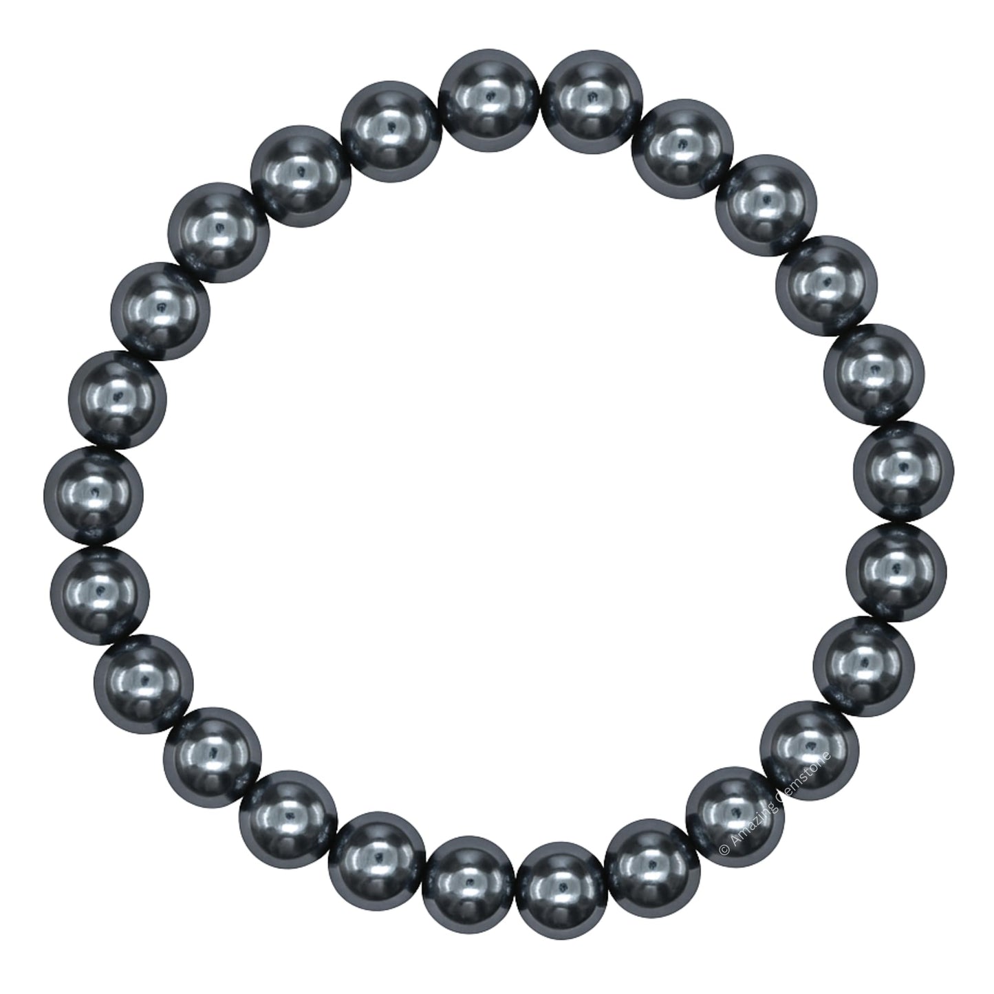 Amazing Gemstone Crystal Bracelet for Women Men's Gifts - Protection Healing Crystal Bracelet - 8mm Gemstone Beaded Stretchable Bracelet Pulseras Para Hombres Mujer Stocking Stuffers Mothers Day Gift (Black Pearl)