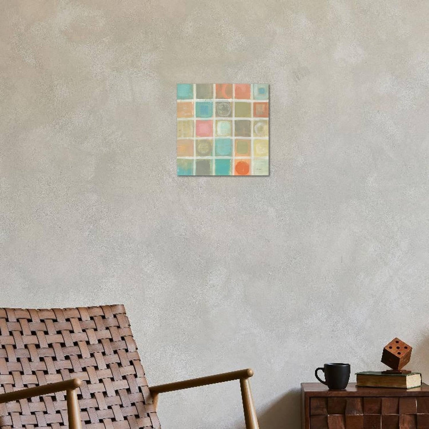 ART.COM Wall Art Print Sea Glass Mosaic Tile III by Silvia Vassileva, 16" x 16"