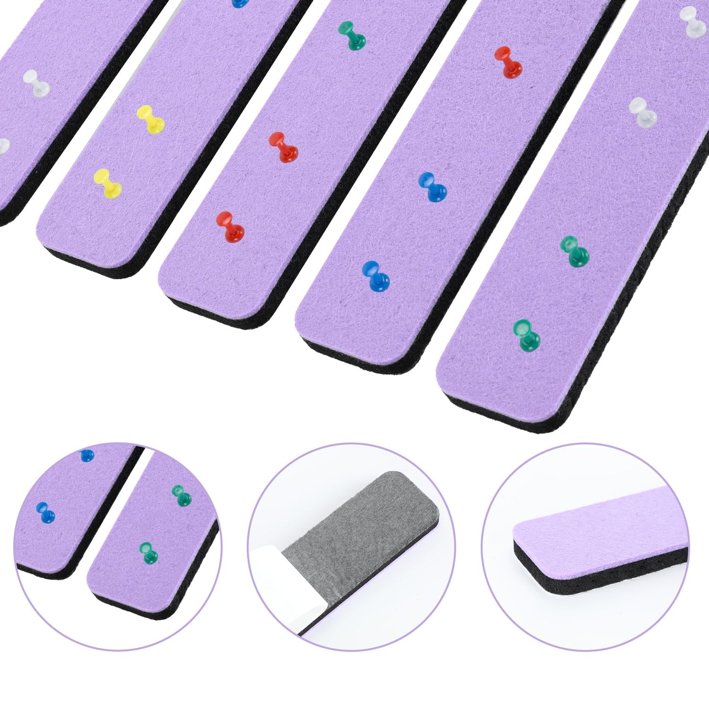 Bulletin Board Cork Board Cork Boards for Walls Cork Board for Office Pin Board Bulletin Boards for Walls (Light Purple)