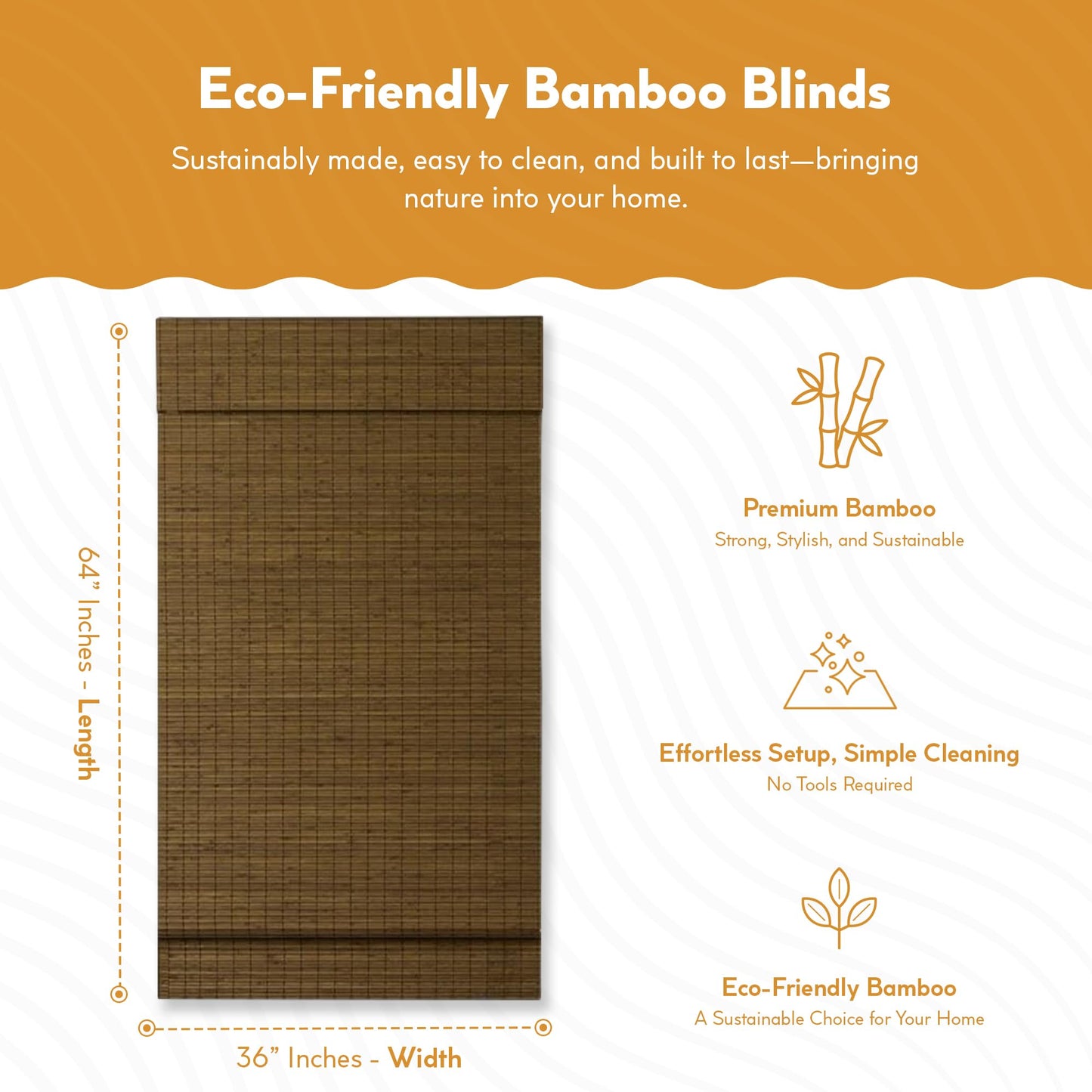 Radiance Custom Cut-to-Width Cordless Maple Cape Cod Flatweave Roman Shade with Valance, 36 inches Wide x 64 inches Long