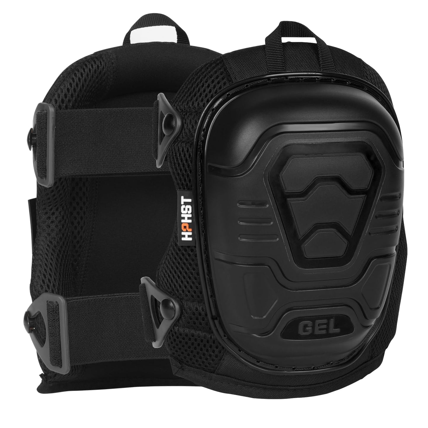 HPHST Professional Heavy-Duty Work Knee Pads with Gel & Foam Cushion – Slip-Resistant Support for Construction, Flooring, and Gardening (Black)