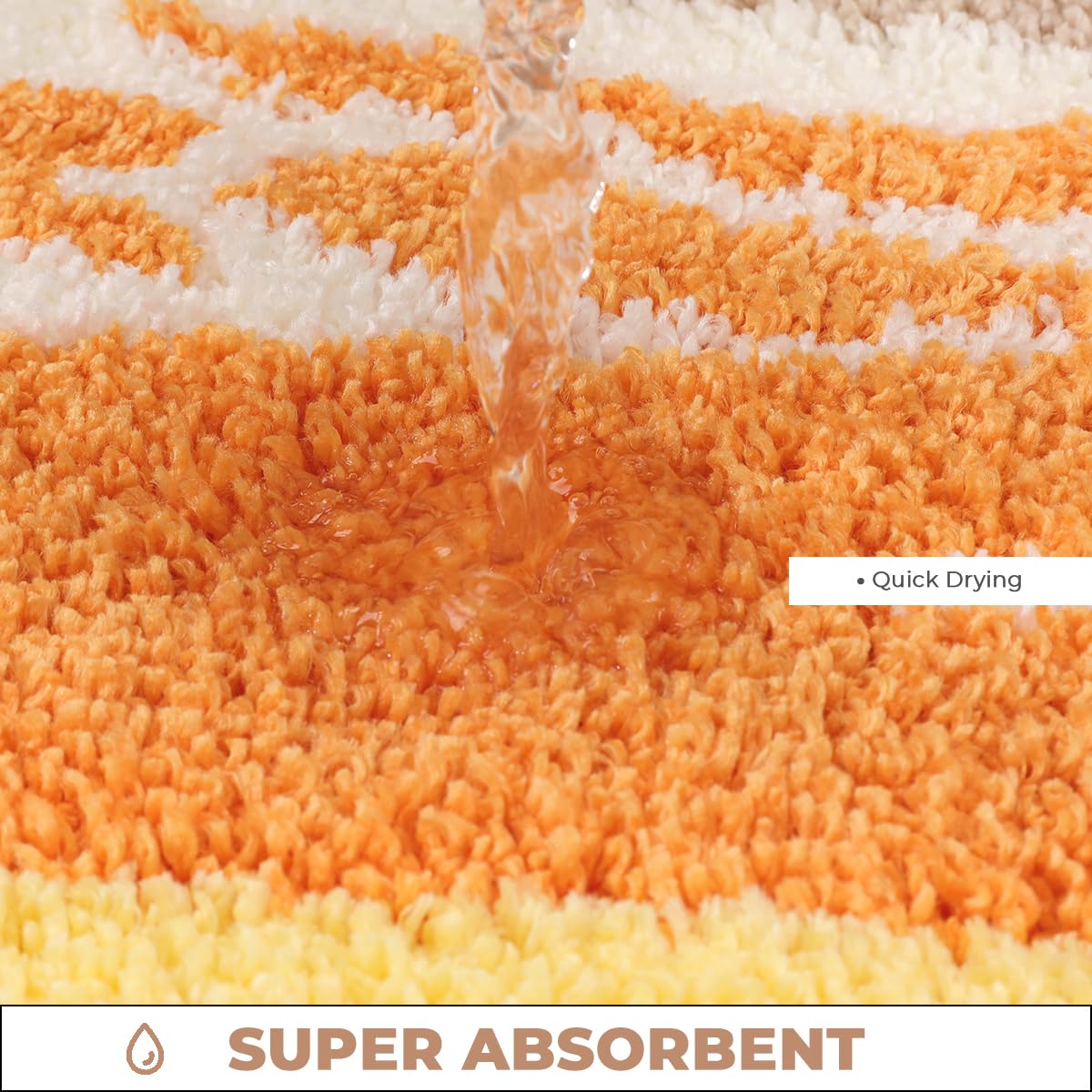 Cute Beach Bath Rug Super Absorbent Non Slip Modern Bathroom Mat Machine Washable Fluffy Carpet for Tub, Shower and Bedroom (Pink Beach, 23"x16")