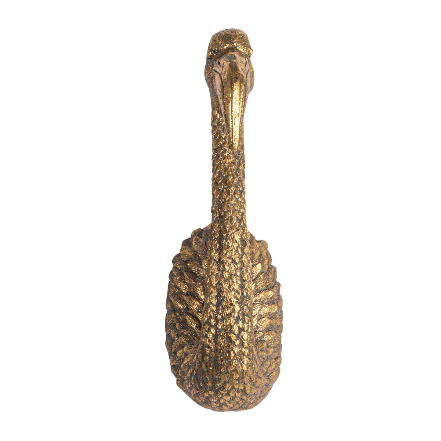 Creative Co-Op Decorative Resin Bird Bust Wall Decor, Gold
