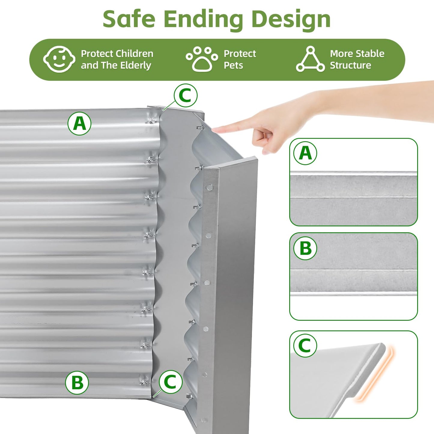 GoCampDirect 4x2x2ft (2 Pack) Raised Garden Bed - Galvanized Deep Root Planter Boxes Outdoor with Wing Nuts and Safety Edges for Gardening Vegetables, Flowers, Herbs, Succulents - Silver
