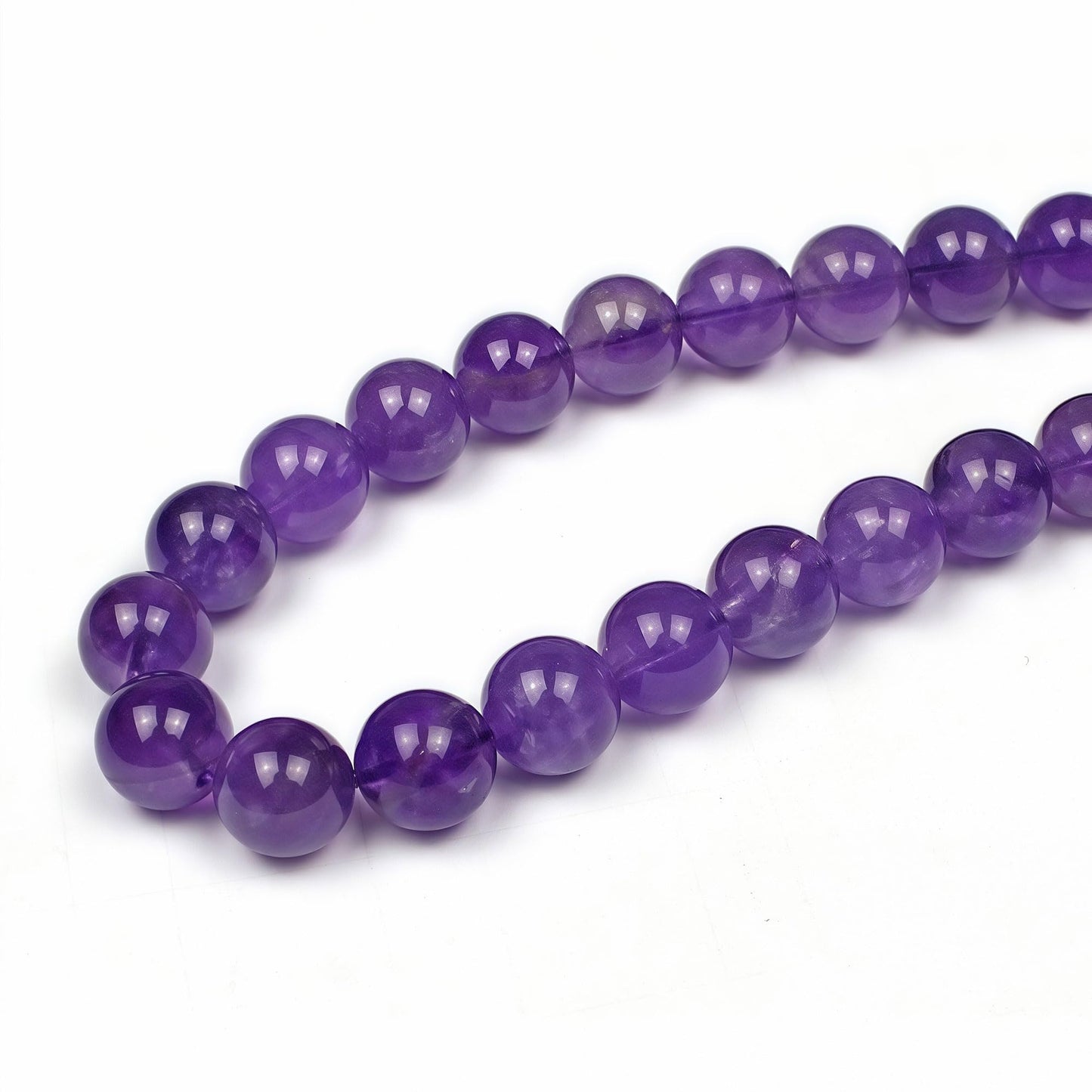 MJDCB 5A Natural South Africa Amethyst Gemstone Round Stone Beads for Jewelry Making DIY Bracelet Necklace (6mm)