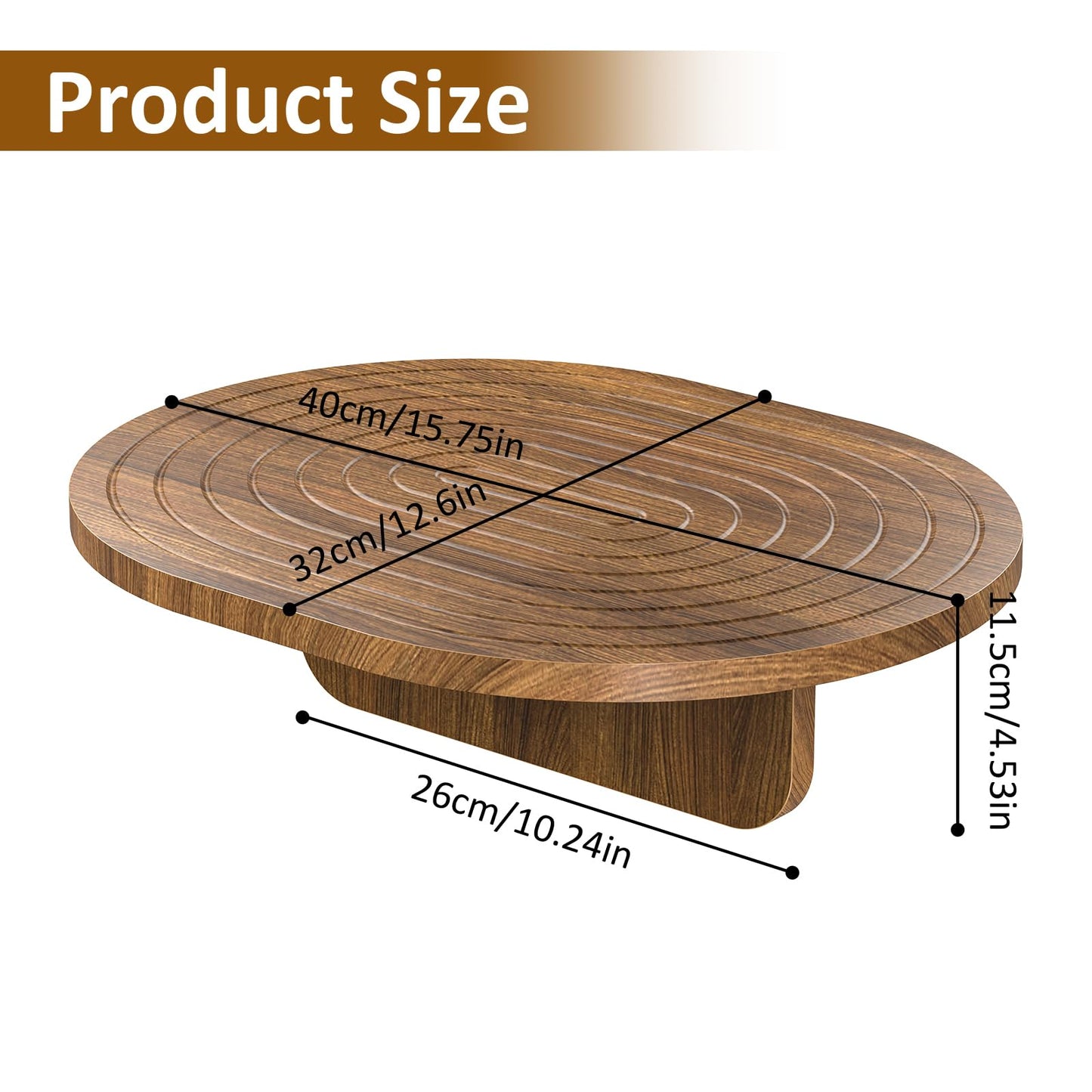 Asgolion Couch Tray Insert for Middle, 15.75"x12.6" Wood Sofa Tray, Folding Couch Armrest Table Fit Armless Couch/Sectional, for Drink Snacks Phone Remote Holder, Walnut
