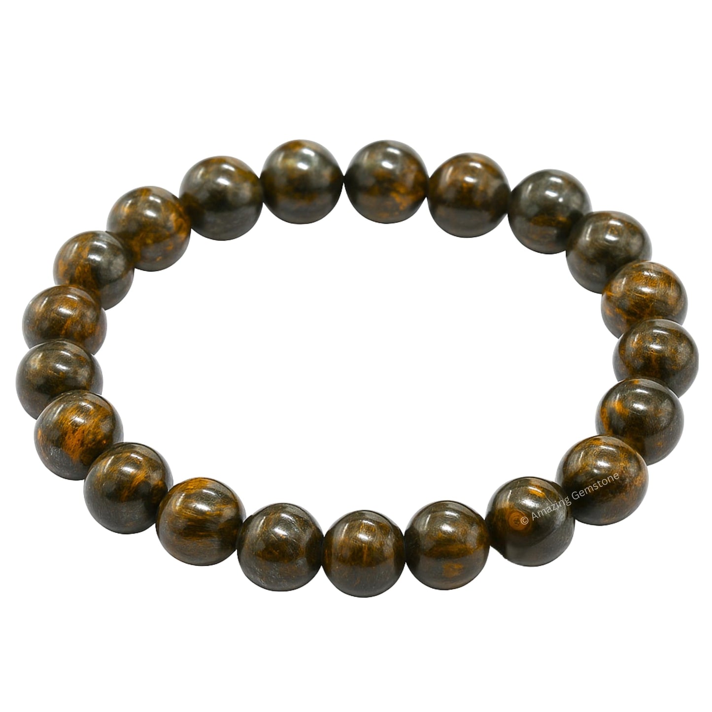 Amazing Gemstone Crystal Bracelet for Women Men's Gifts - Protection Healing Crystal Bracelet - 8mm Gemstone Beaded Stretchable Bracelet Pulseras Para Hombres Mujer Stocking Stuffers Mothers Day Gift (Bronzite)