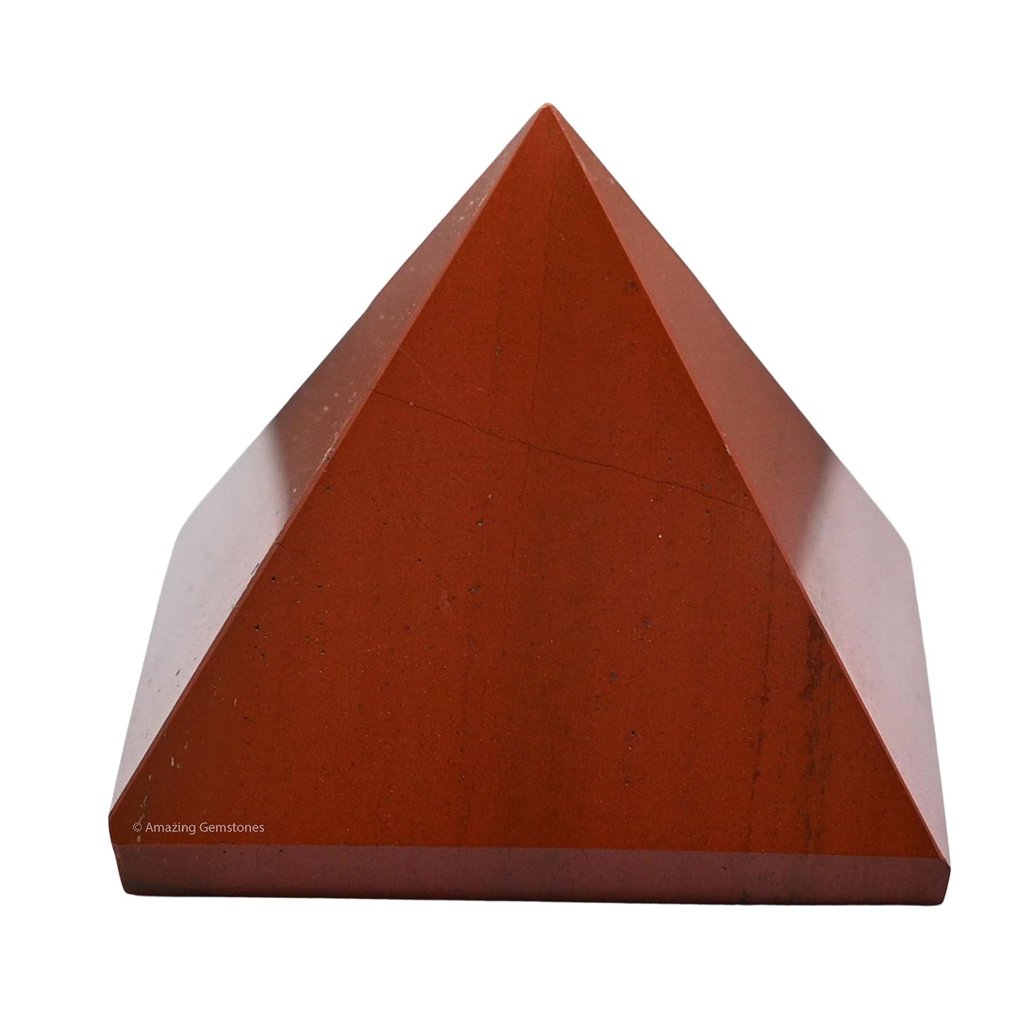 Amazing Gemstone Red Jasper Pyramid Crystal Healing Stones - 2" Great Pyramid Figurine of Natural Stone Pyramid for Meditation, Reiki, Chakra Balancing and Crystal Pyramids Grid