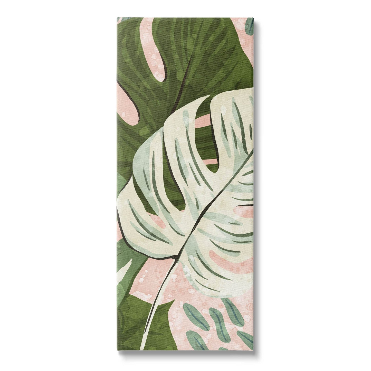 Stupell Industries Tropical Monstera Leaf Shapes Canvas Wall Art, Design by Ziwei Li