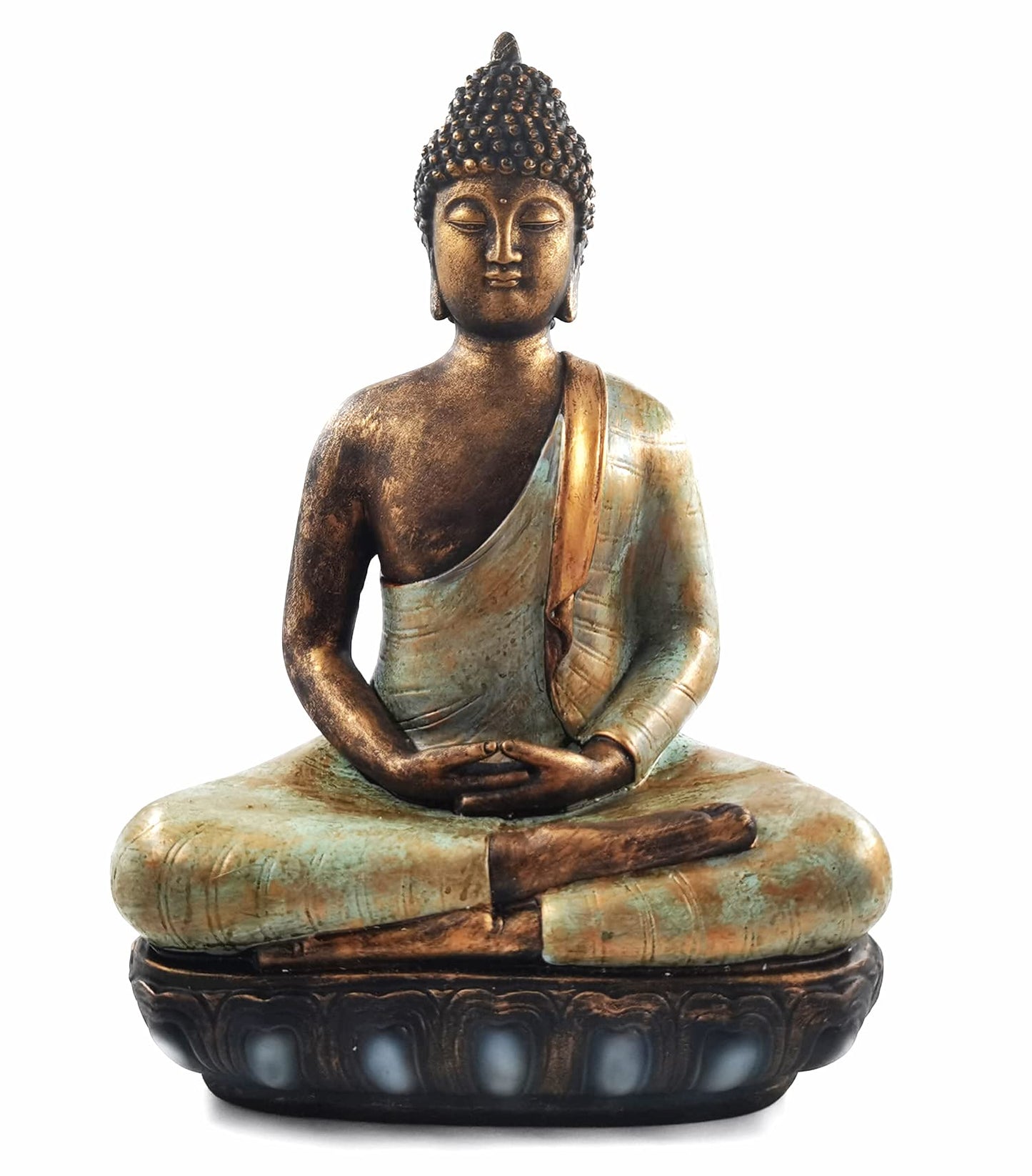 Buddha Statue for Home Decor.12" Buddha Statue (The Moment of Enlightenment) Meditation Buddha,Collectibles and Figurines,Yoga Zen Decor,Spiritual Living Room Decor,Hindu and East Asian Décor