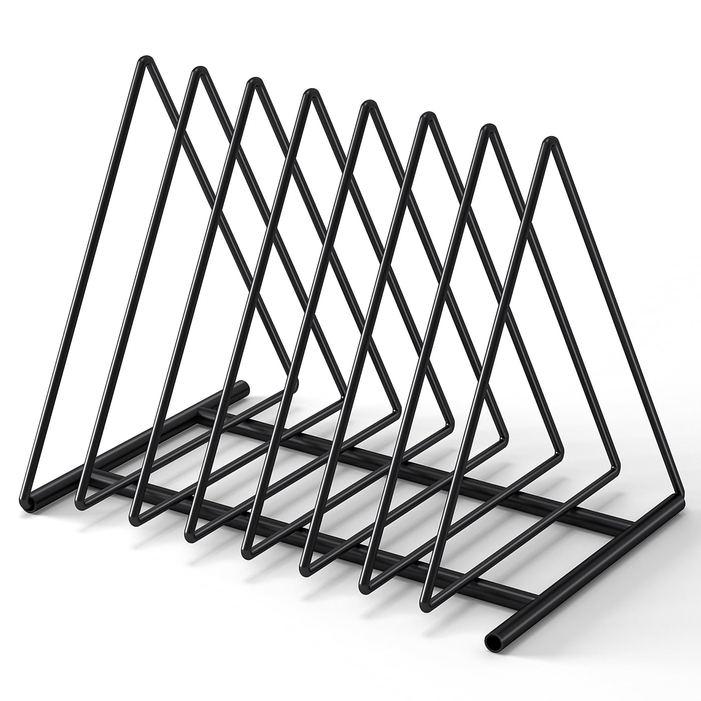 TOPCJ Triangle File Folder Racks,7 Sections File Holder,File Storage Sorter/Stand,Desktop File Organizer,Wire Organizer Rack,Magazine Folder Holder,Letter/Legal,Suitable to Hold Large/Small Items