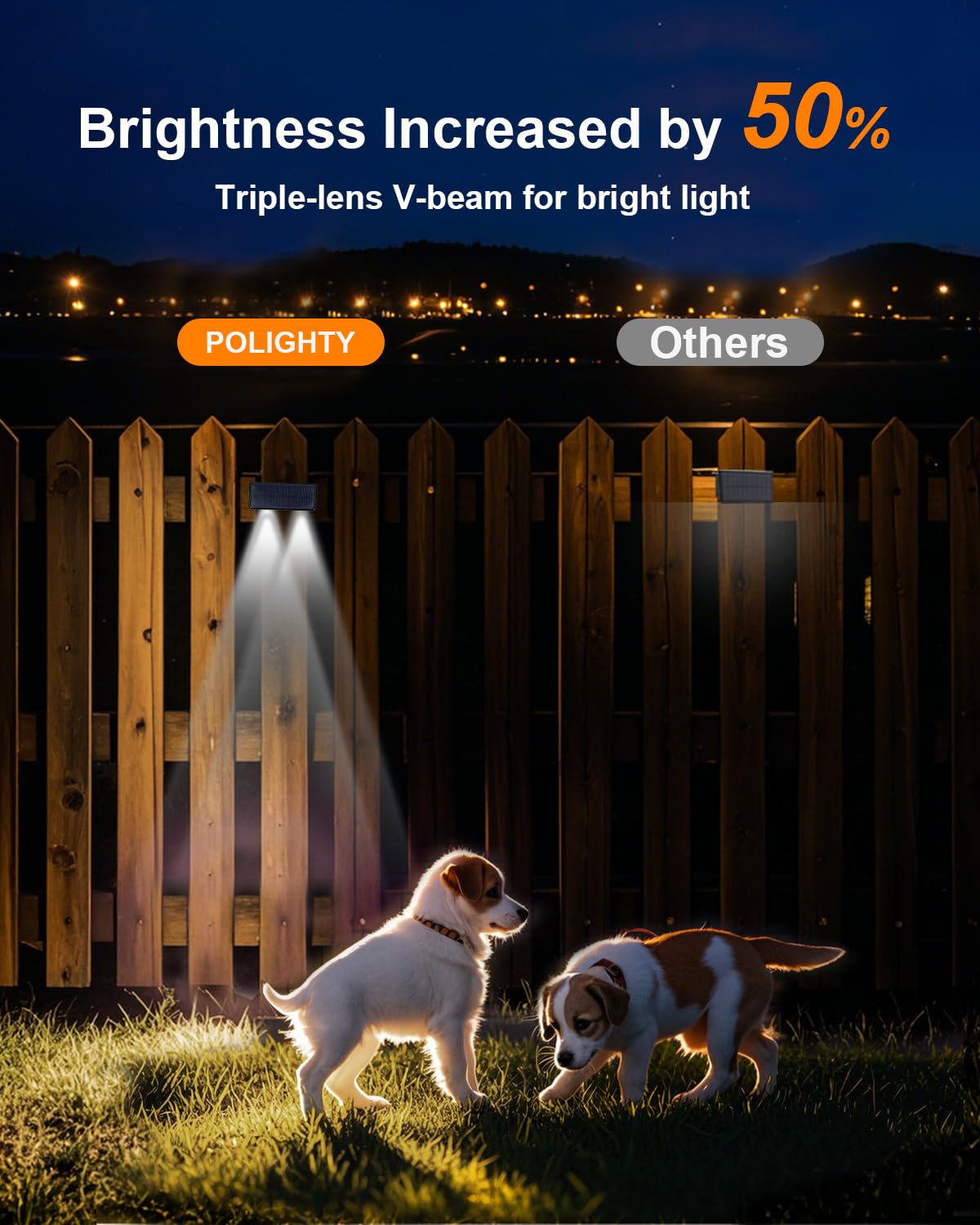 Solar Fence Lights Outdoor Waterproof LED Spot Lens for Step, Wall, Deck, Patio, Yard, Rail, Garage, Pool, Stair, Walkway, Garden Landscaping Enhanced Security Easy Install Cool White 16 pack