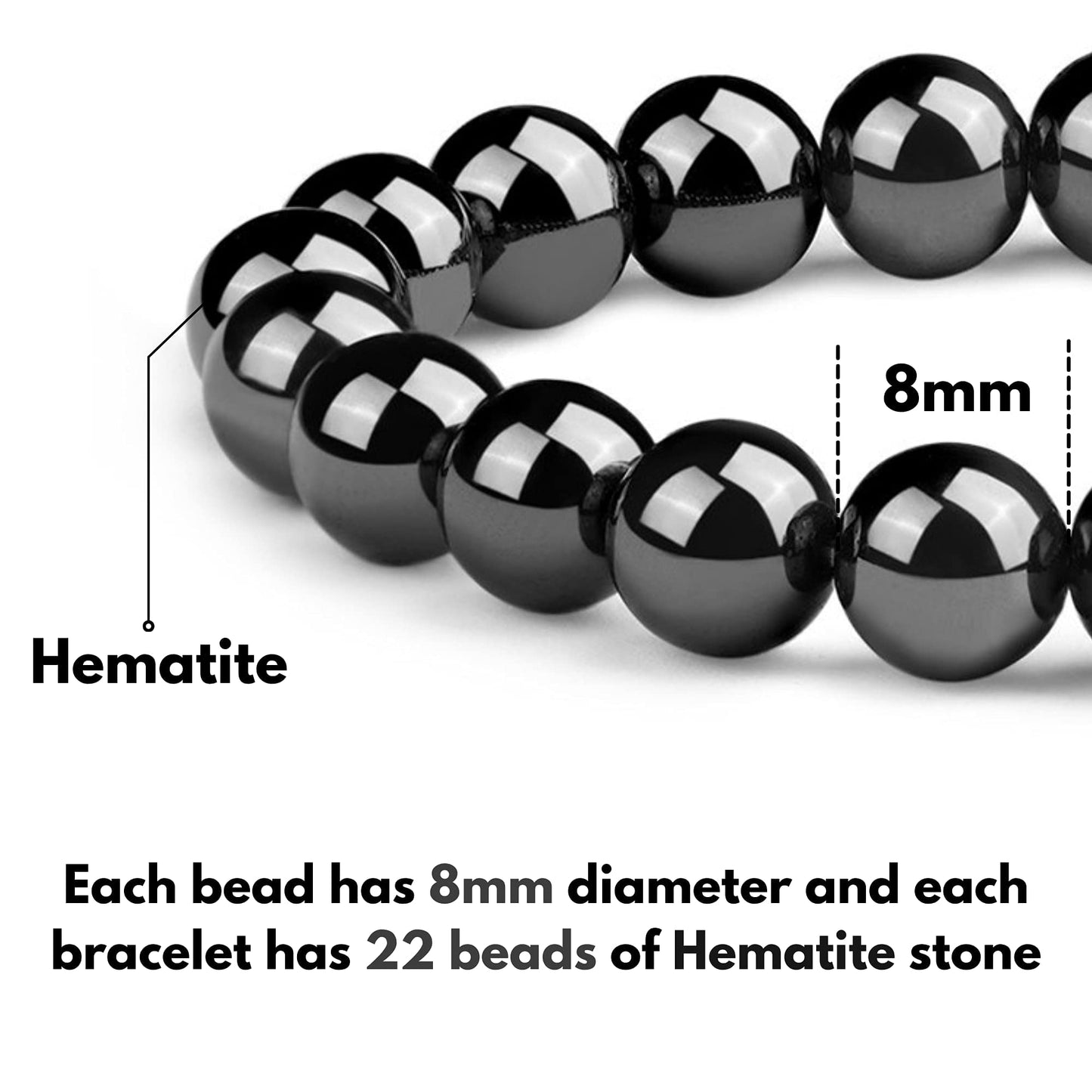 Crgwxzl 3pcs Triple Protection Bracelet, Genuine Tigers Eye Black Obsidian and Hematite 8mm Beads Bracelet for Men Women, Crystal Jewelry Stone Bracelets for Men Bring Luck Prosperity