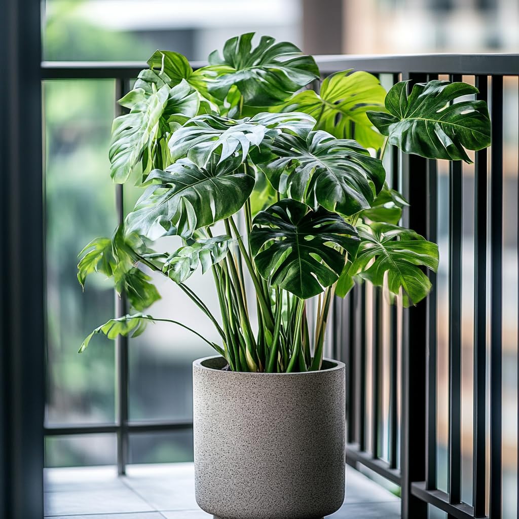 70pcs Variegated Monstera Seeds – Green & White Tropical Foliage Plant Seeds for Planting, Easy to Grow Indoor & Outdoor Houseplant, Decorative Jungle Vibe Seeds for Home or Garden