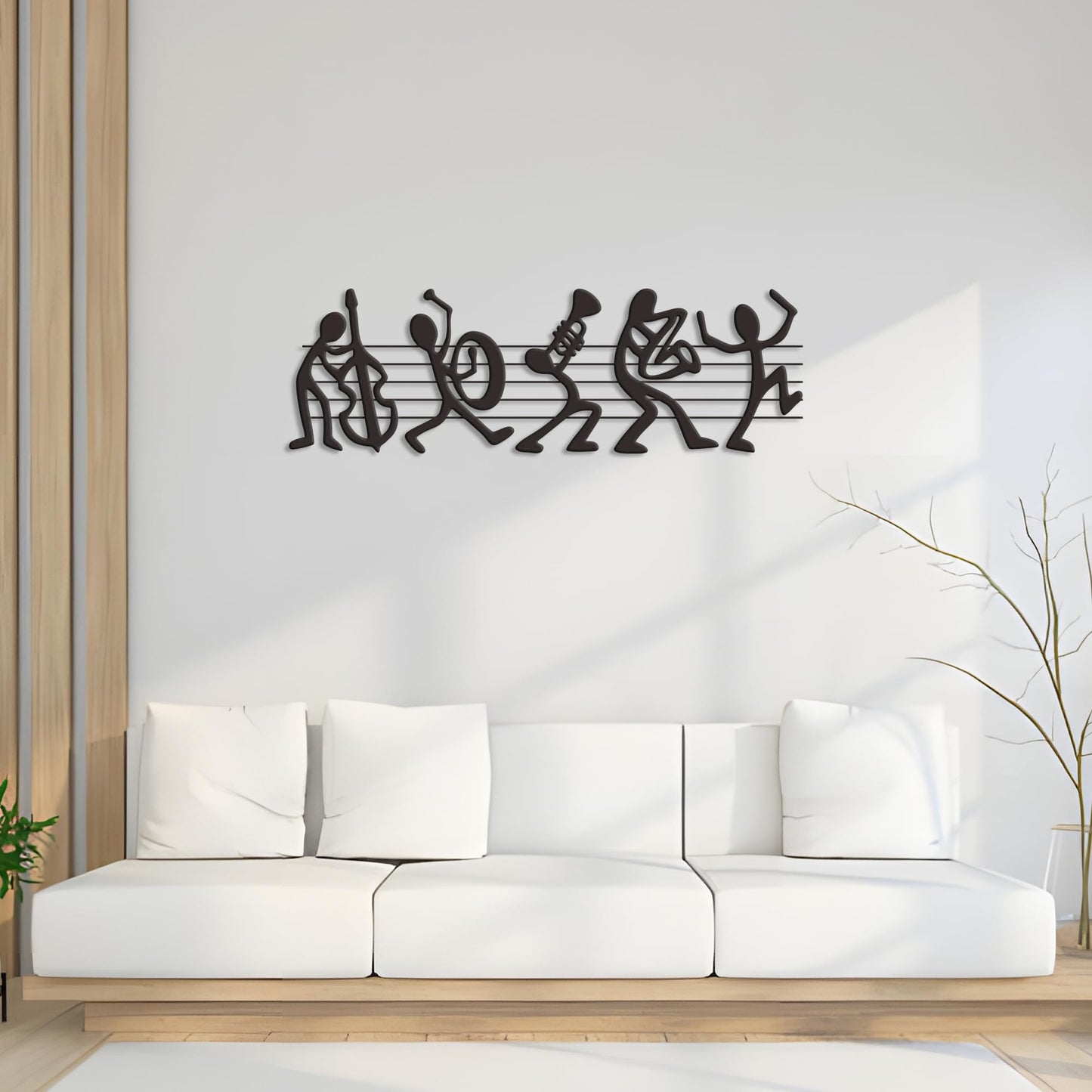 Aimery Incredible Music Room Decor - Authentic Marching Band Wall Sculptures, Exquisite Music Notes Wall Art - Unique Gift for Music Lovers - Enhance Any Room Aesthetics
