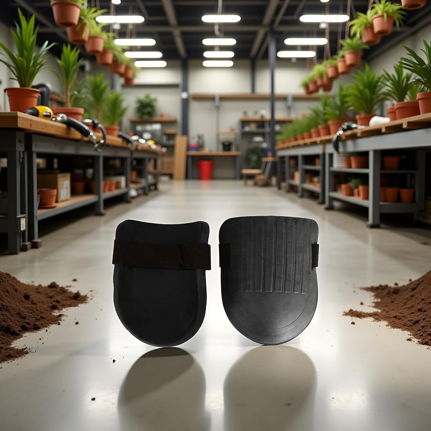 Zhuluck 1 Pair Black Knee Pads Heavy Duty and Comfort for Construction, Gardening, Flooring Work Use Safety Easy to Use Kneepads, Tools and Home Improvement, Ergonomic Supports Kneepads