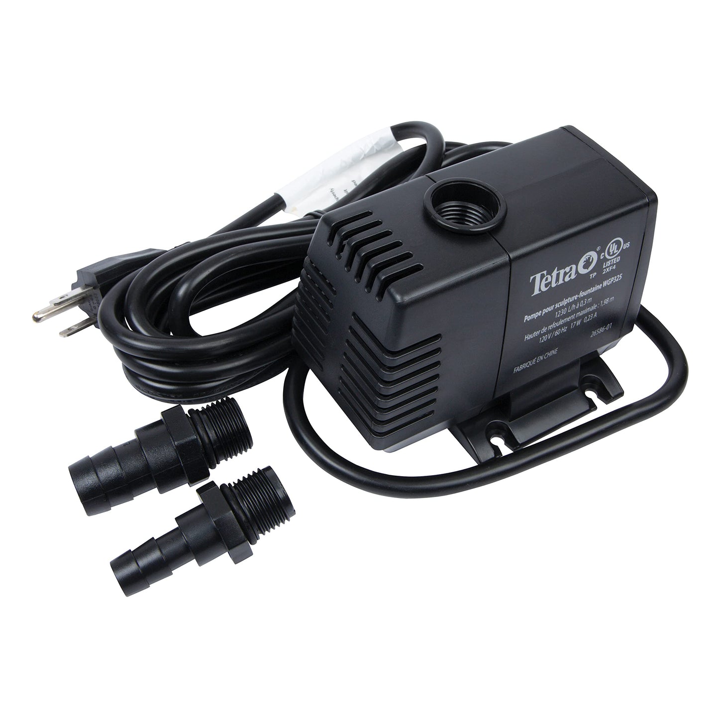 TetraPond Water Garden Pump, Powers Waterfalls/Filters/Fountain Heads,Black,50 to 500 Gallons