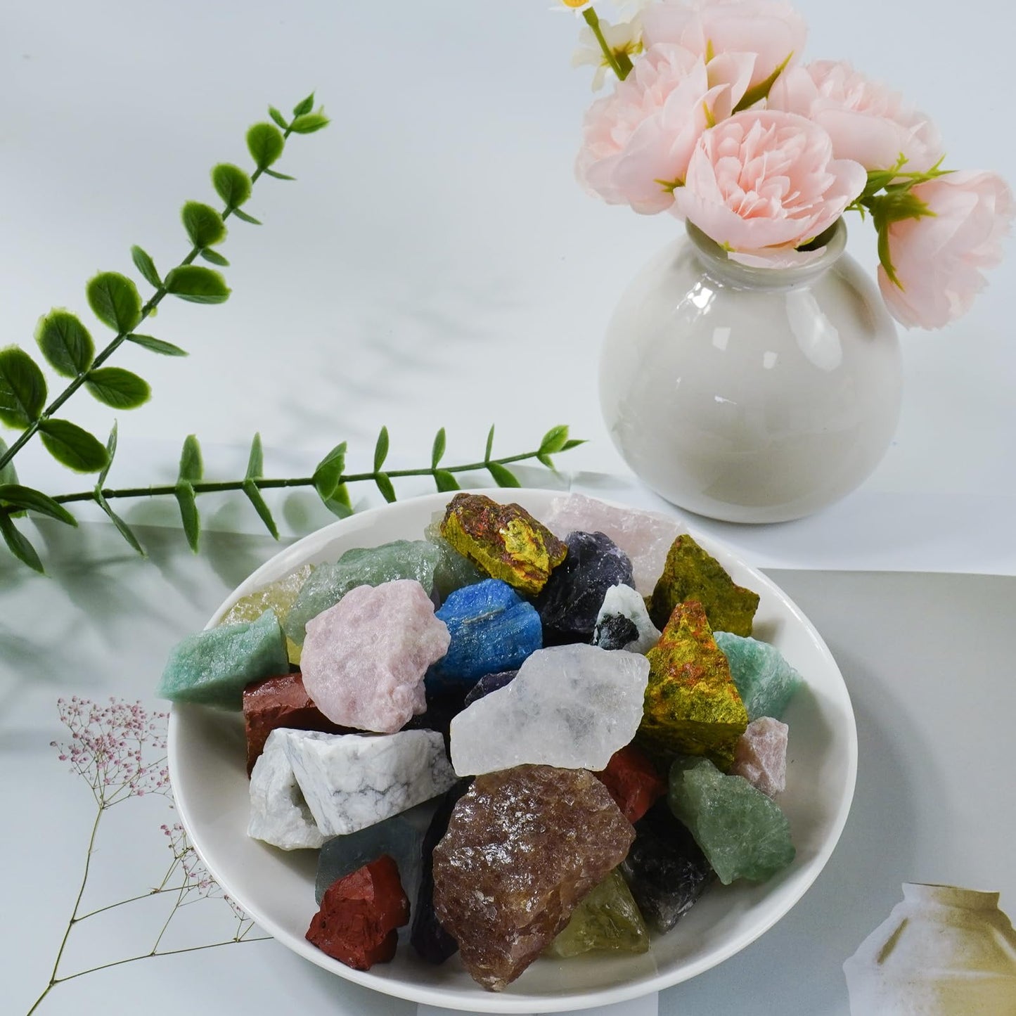 Raw Crystals, Large 1.2-2.0" Healing Crystal Natural Rough Stones for Intuition,Chakra,Meditation,Decoration,Polishing,Energy Work (Citrine, 3.5oz-1.2-2.0"raw Crystals)