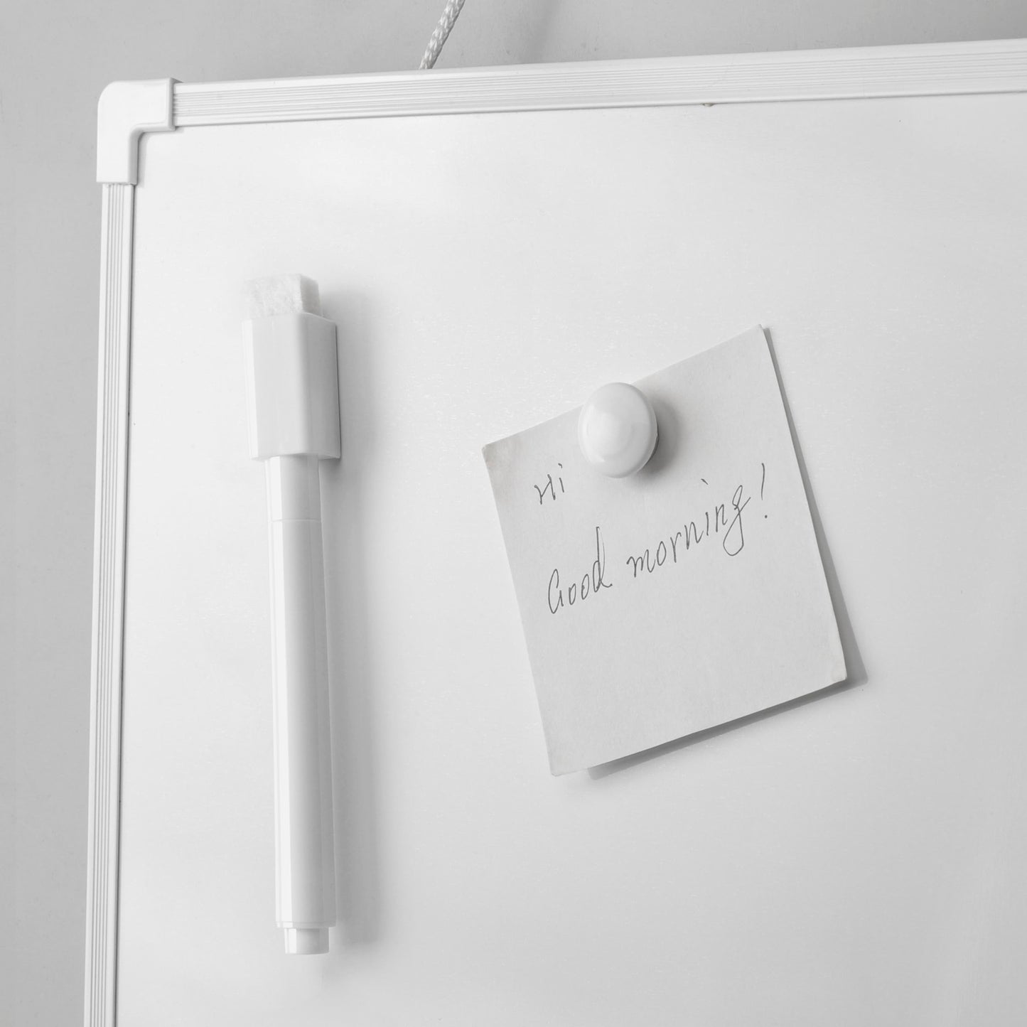 Double Sided Mini Dry Erase Board, 11" x 7" Hanging Whiteboard for Wall, Magnetic Small White Board with Marker (Built-in Eraser) for to-Do Lists, Home School Office