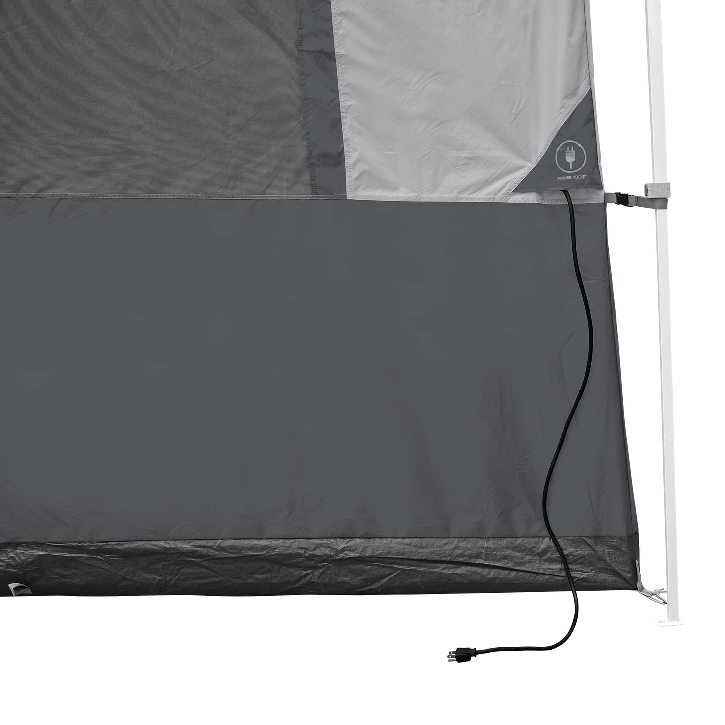 E-Z UP Camping Cube Sport, Converts 10' Angled Leg Canopy into Camping Tent, Grey (Canopy/SHELTER/Poles NOT Included)