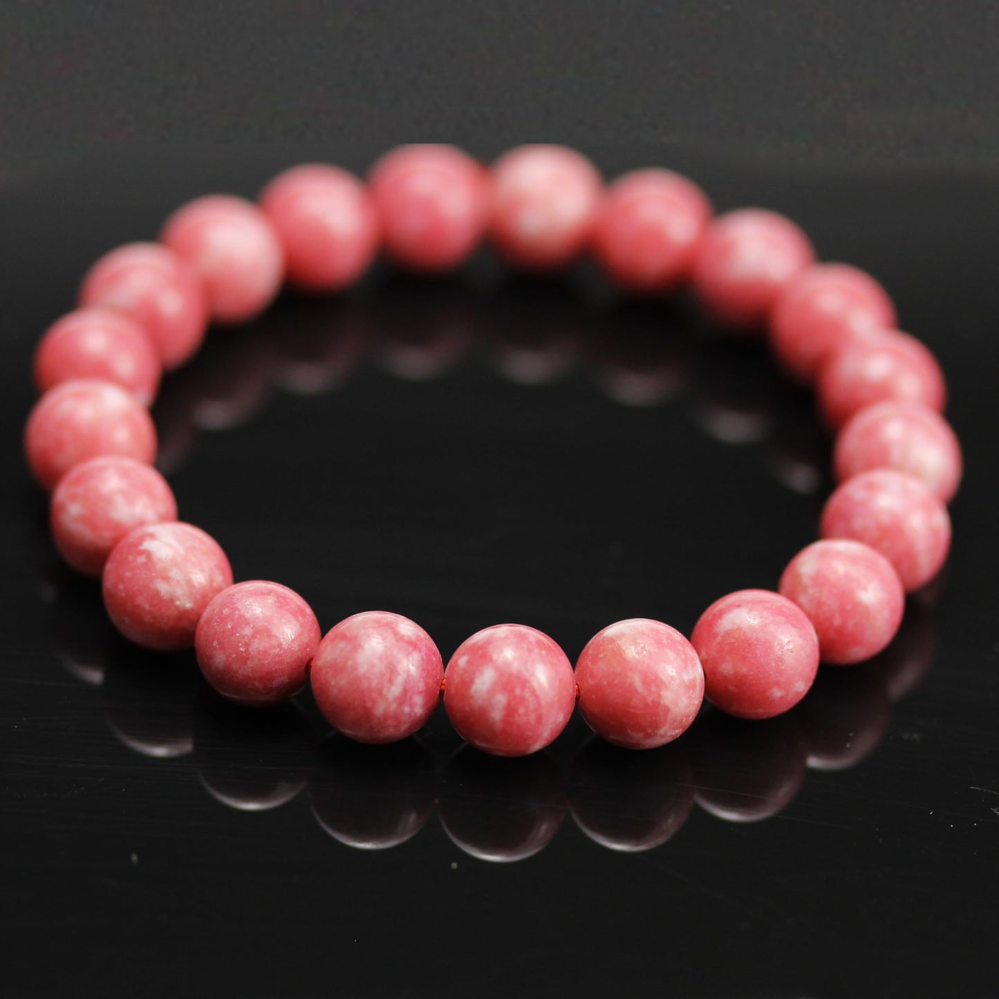 SAFEINA Natural Semi Precious Gemstone Stretch Bracelet Quartz Crystal Bracelet Beads Jewelry Gift for Men, Women, Yoga Luck & Positive Energy, Birthday, Motherday, Graduation Gift– Ready to Wear 8mm