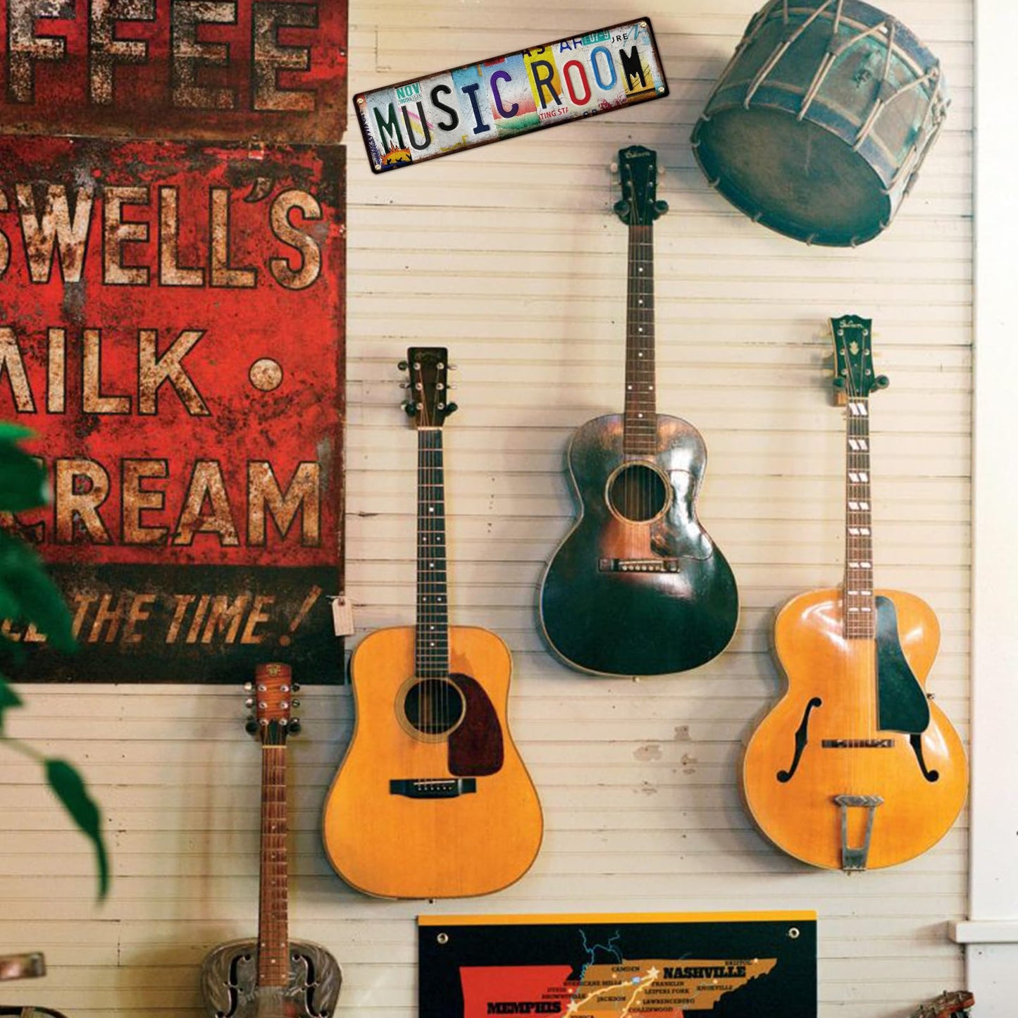 Music Gifts Posters Room Decor Y2K– Country Music Band Vinyl Merch Wall Street Signs for Bedroom – Grunge Aesthetic Rock Musical Wall Art & Guitar Accessories