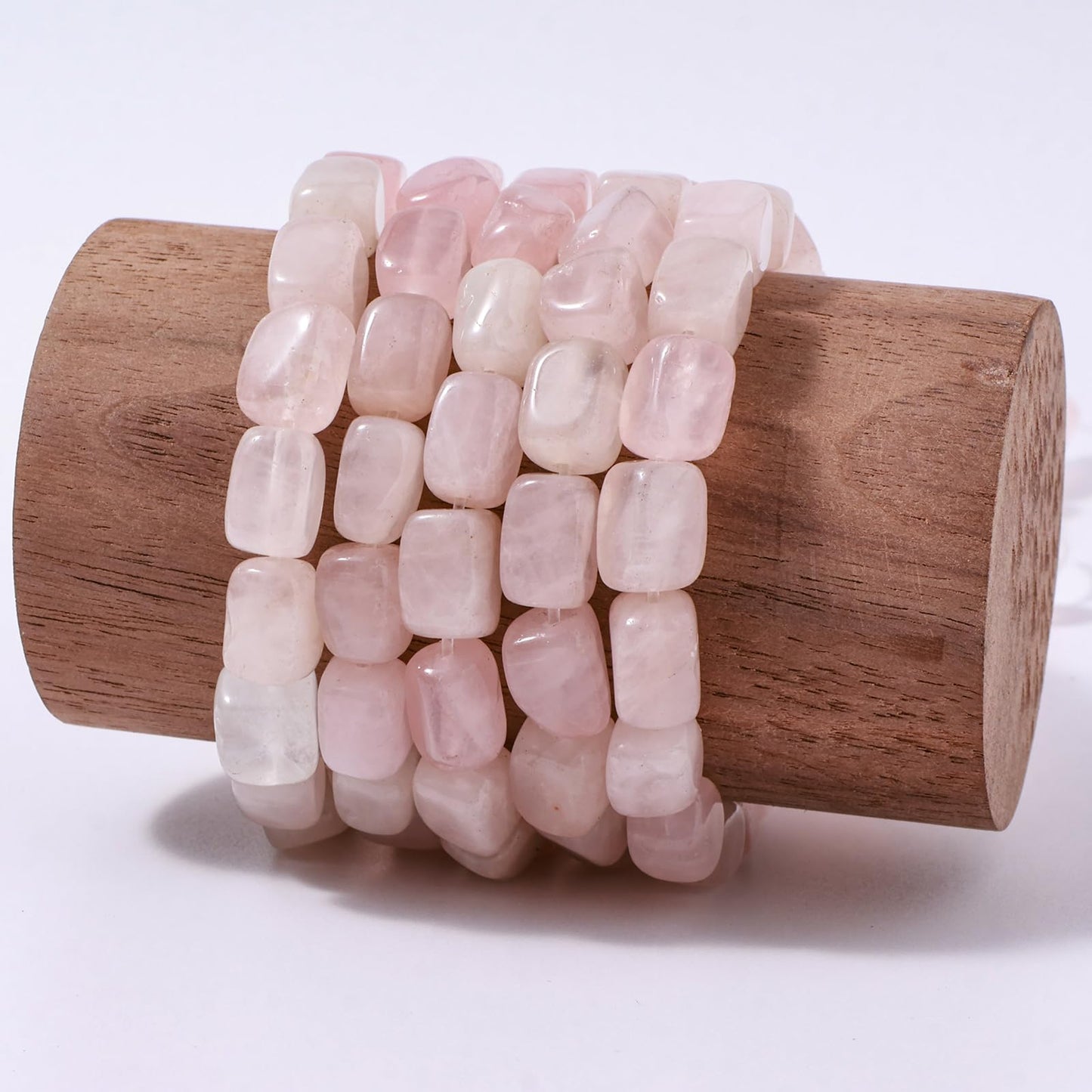 Natural Large Rose Quartz Cube Stone Beads 8x11mm 38cm/str Loose Semi Gemstone Stone Square Beads for Making Bracelets Necklace