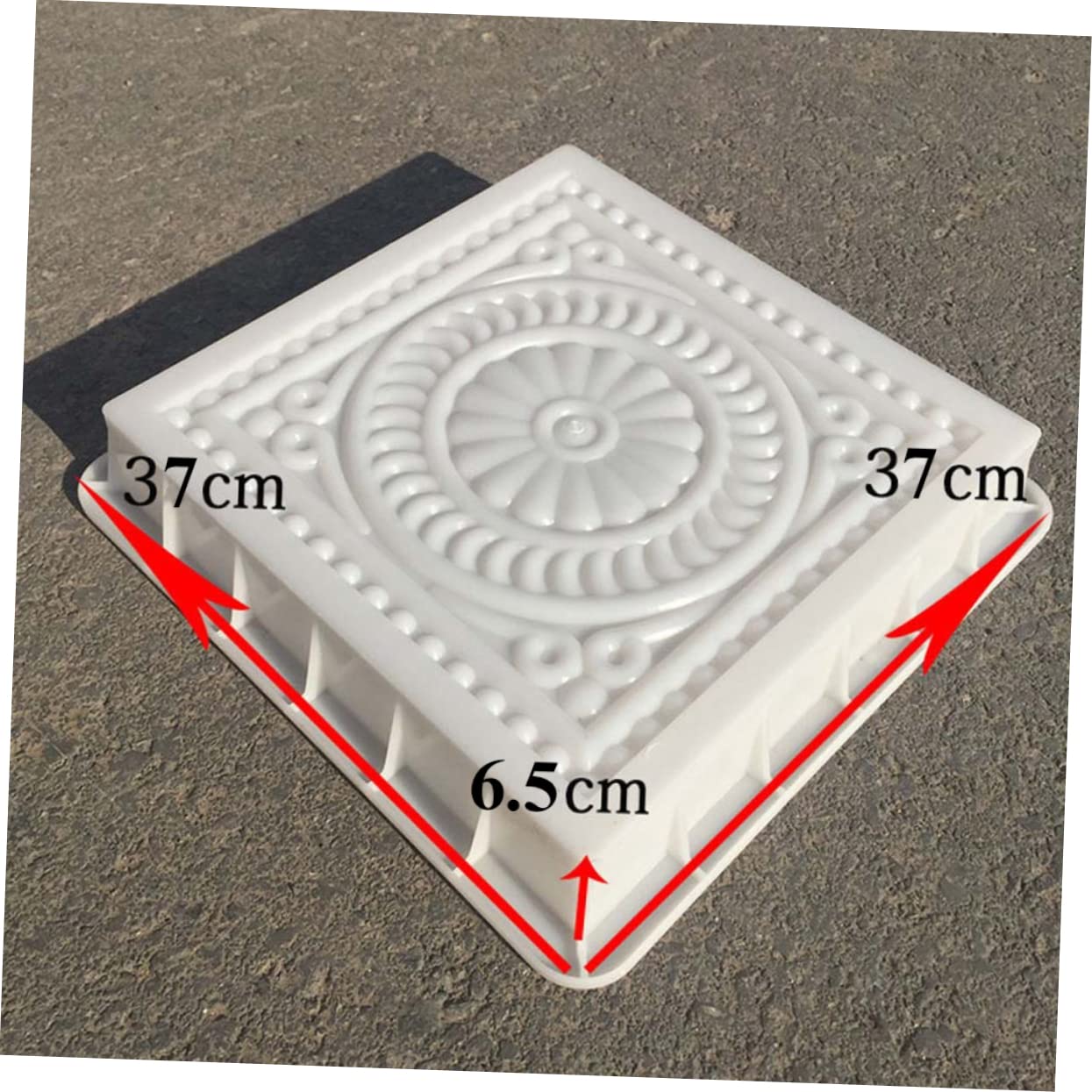 Kisangel Brick Mold 14.5 Inch Square Cement Paver Mold Concrete Stepping Stone for Garden Patio Yard Pathway