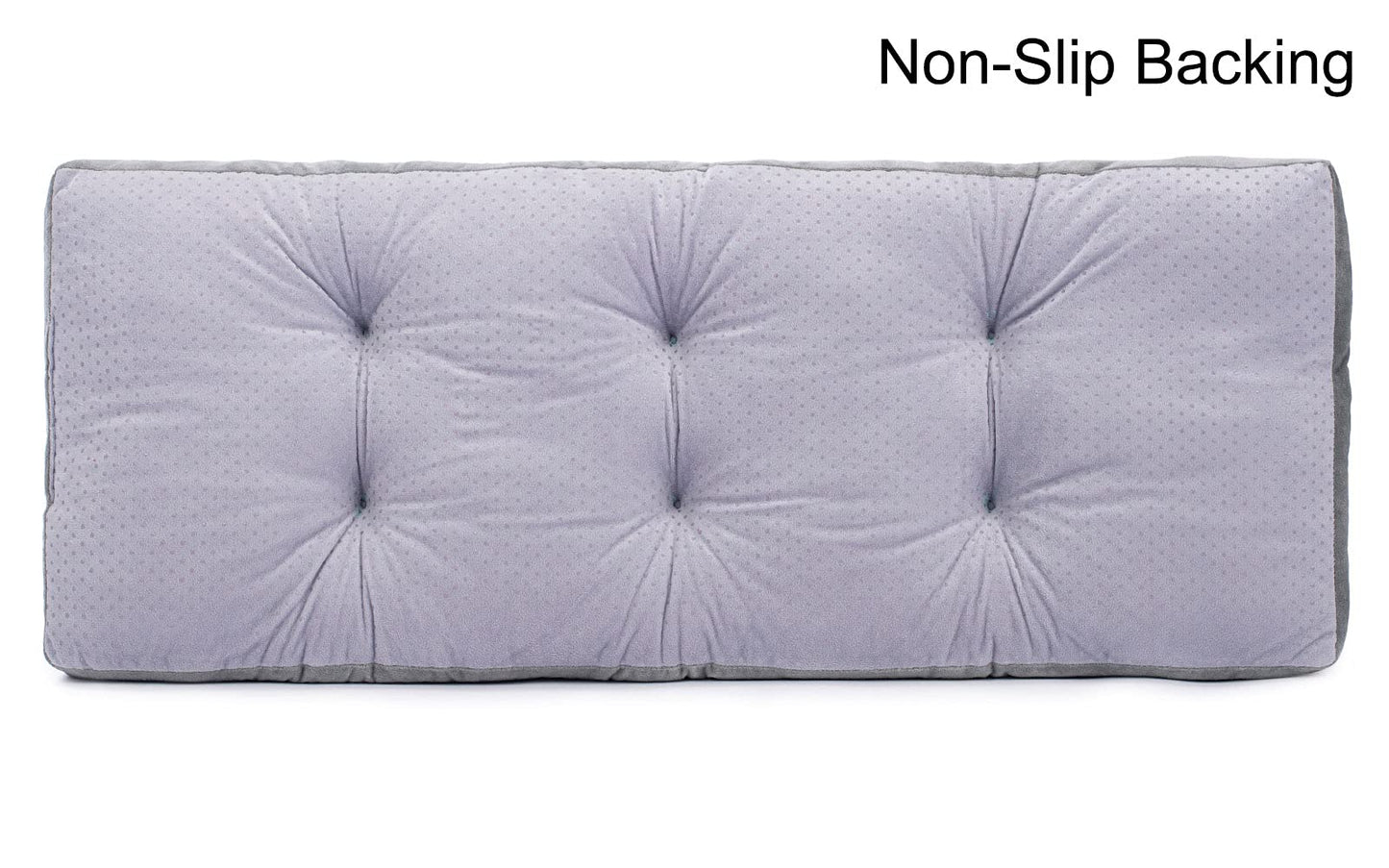 JAMPAYANG Bench Cushion, Non-Slip Tufted Bench Cushions for Swing, Shoe Storage, Window Seat (36"x14", Grey)
