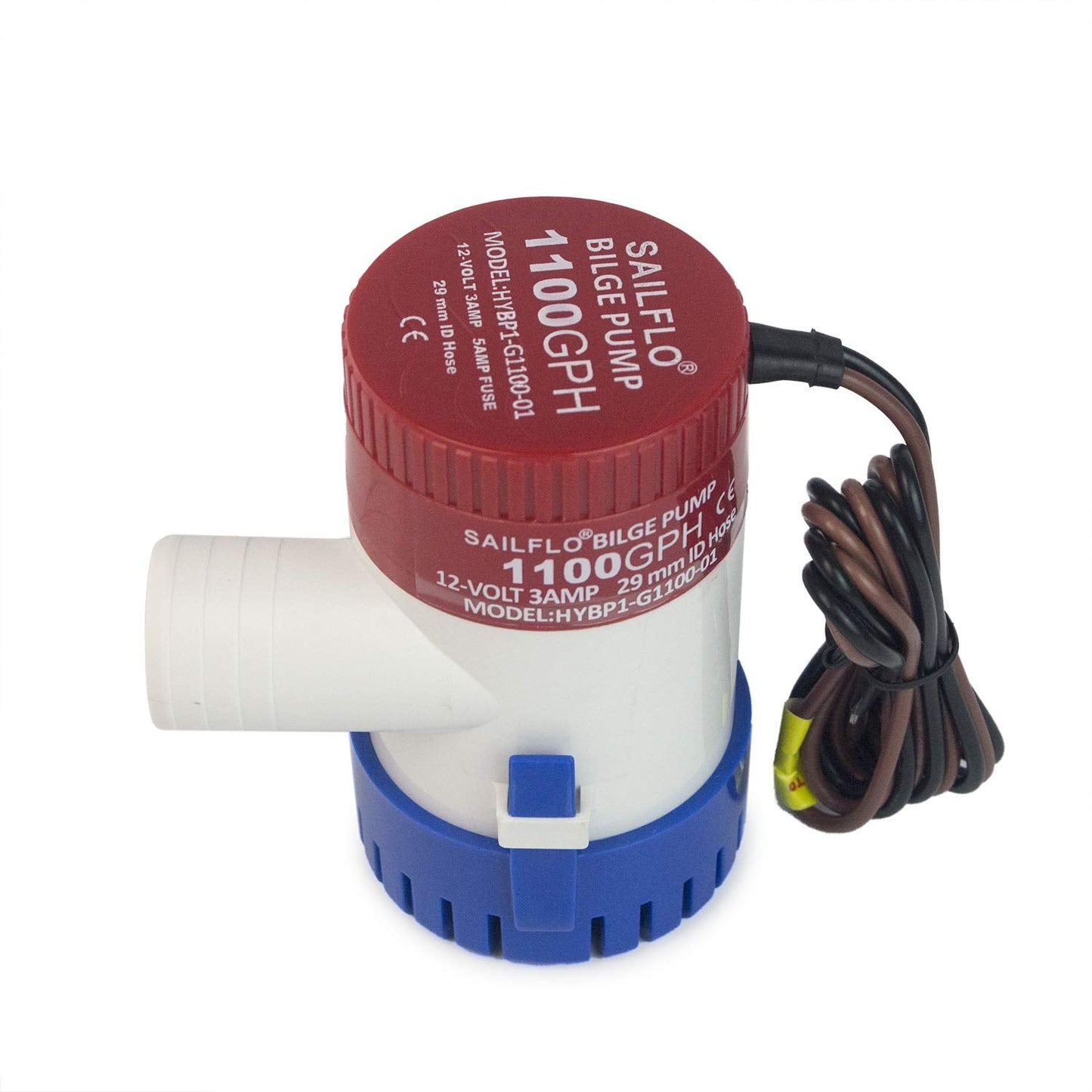 Non-Automatic Marine Electric Bilge Pump for Ponds, Pools Spas Silent Boat Caravan RV Submersible