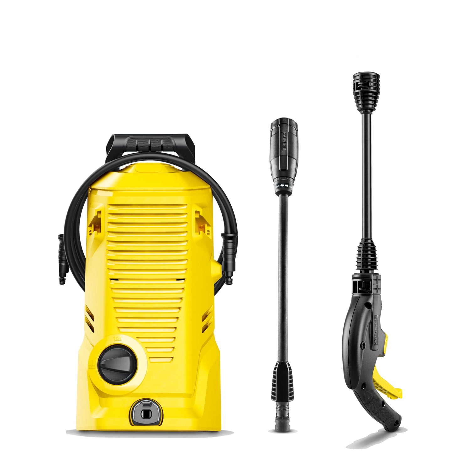 Kärcher Pressure Washer K 1, Max 1.45 GPM, 1700 PSI, Trigger Spray Gun & Vario Power Spray Wand - for Cars, Bikes, Deck, Driveways, Siding, Patios