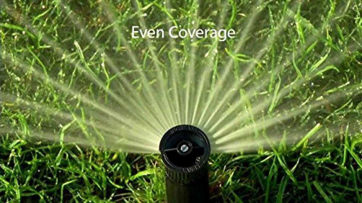 Rain Bird 1804VAN 1800 Series Professional 4 Inch Pop Up Sprinkler Head, 5 Pack - Lawn Sprinkler with Adjustable 0-360 Degree Arc Nozzle Pattern, Up to 15 Ft Spray Distance, 1/2 in NPT Threaded Inlet