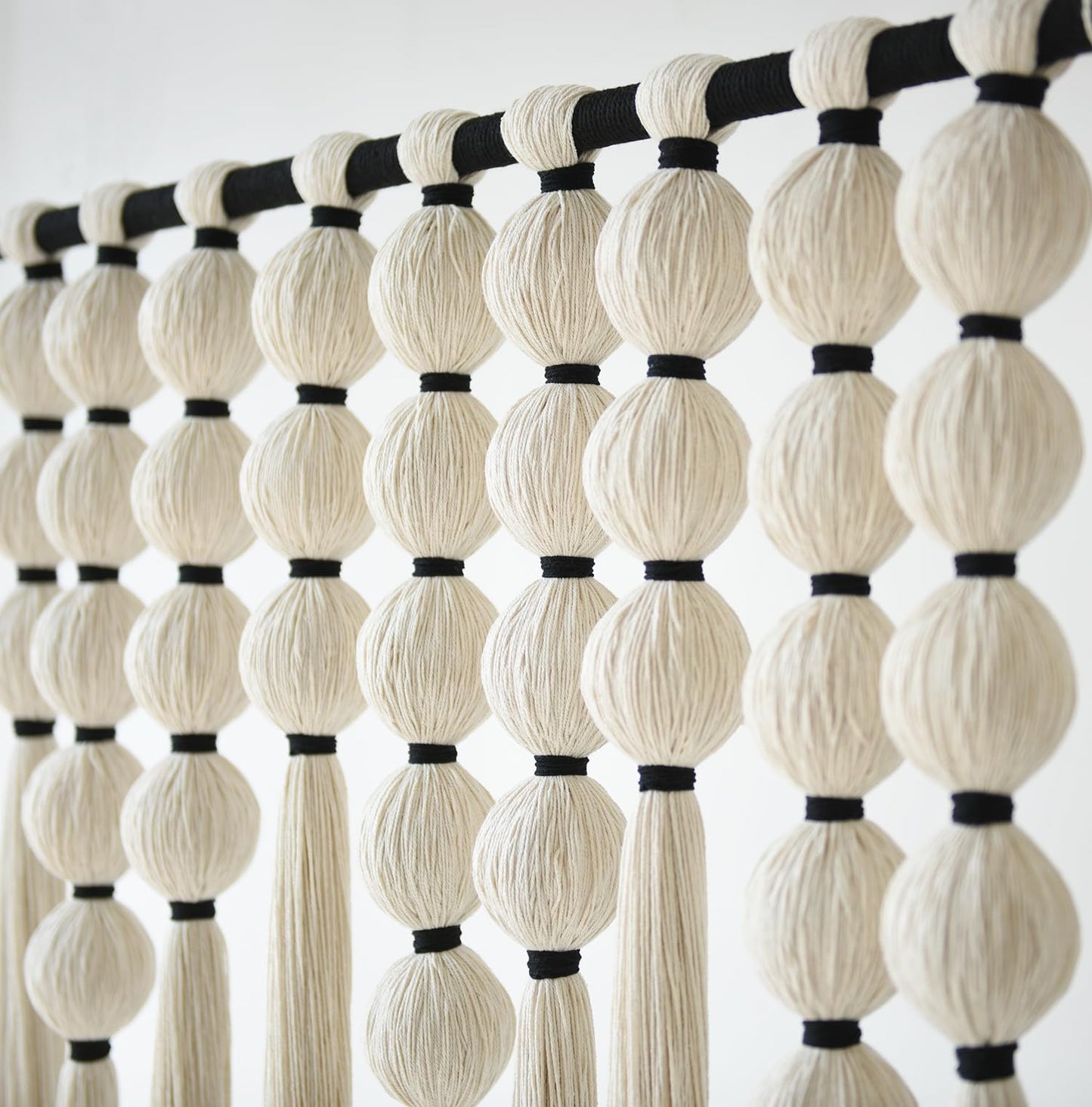 IOWER Large Macrame Wall Hanging Macrame Wall Decor Sphericity Cotton Textile Wall Hanging Boho Wall Decor Art Fiber Yarn Art Handmade 39" Wx39 L