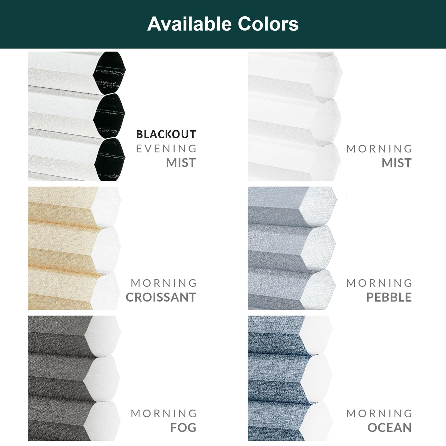 CHICOLOGY Cellular Shades , Window Blinds Cordless , Blinds for Windows , Window Shades for Home , Window Coverings , Cellular Blinds , Door Blinds , Morning Mist, 30"W X 64"H