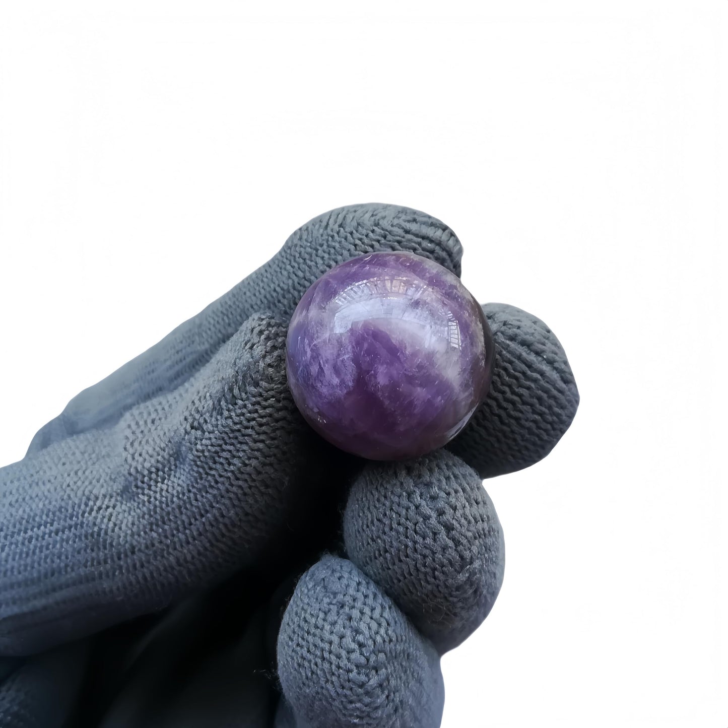 Sunshcat Natural Amethyst 0.78 Inchs Crystals and Healing Stone Ball Set,Home Desktop Feng Shui Array Decoration(7 Pieces) ﻿