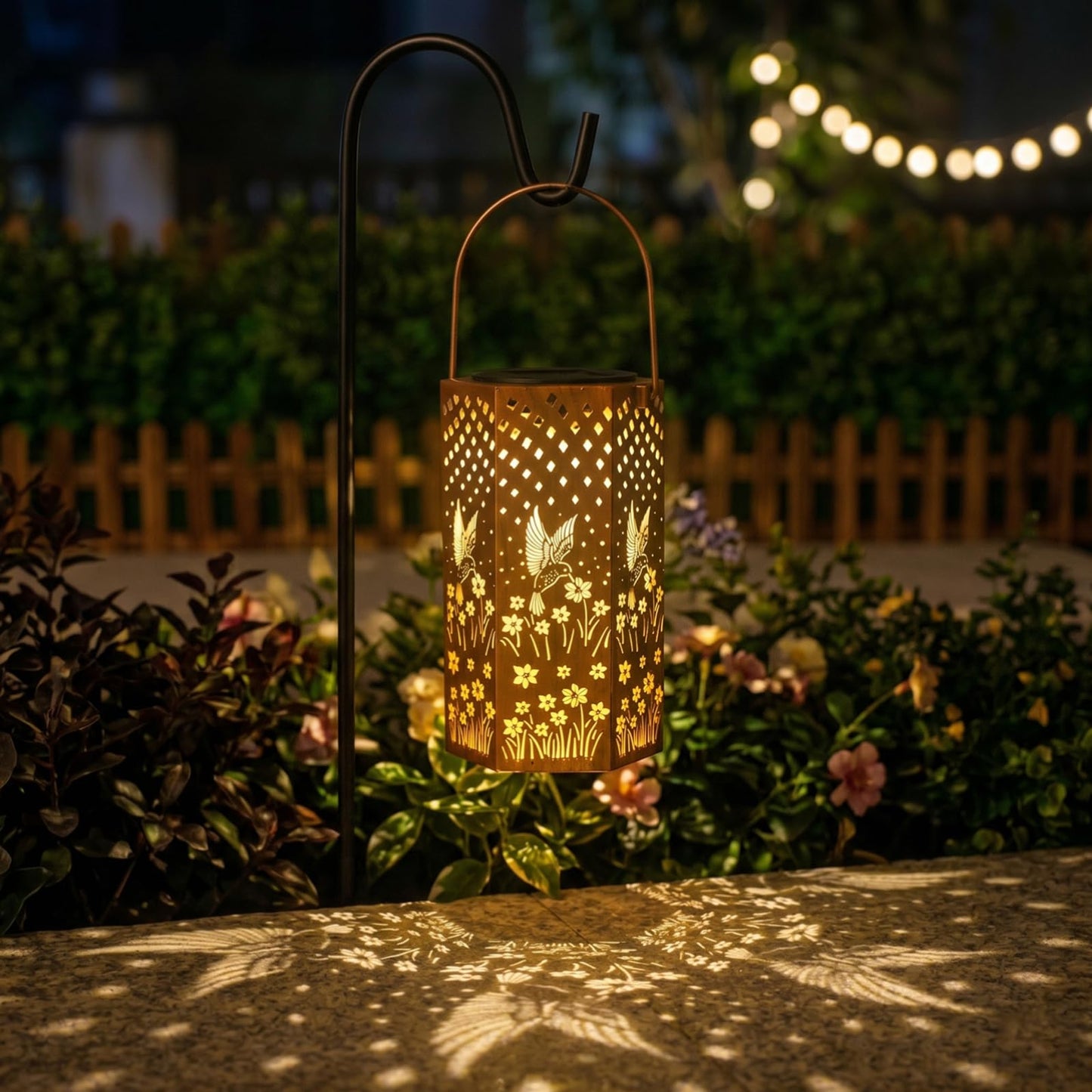Mothers Day Gifts for Mom Grandma - Birthday Gifts for Women, Hummingbird Solar Lanterns Outdoor Waterproof, Garden Decor for Outside