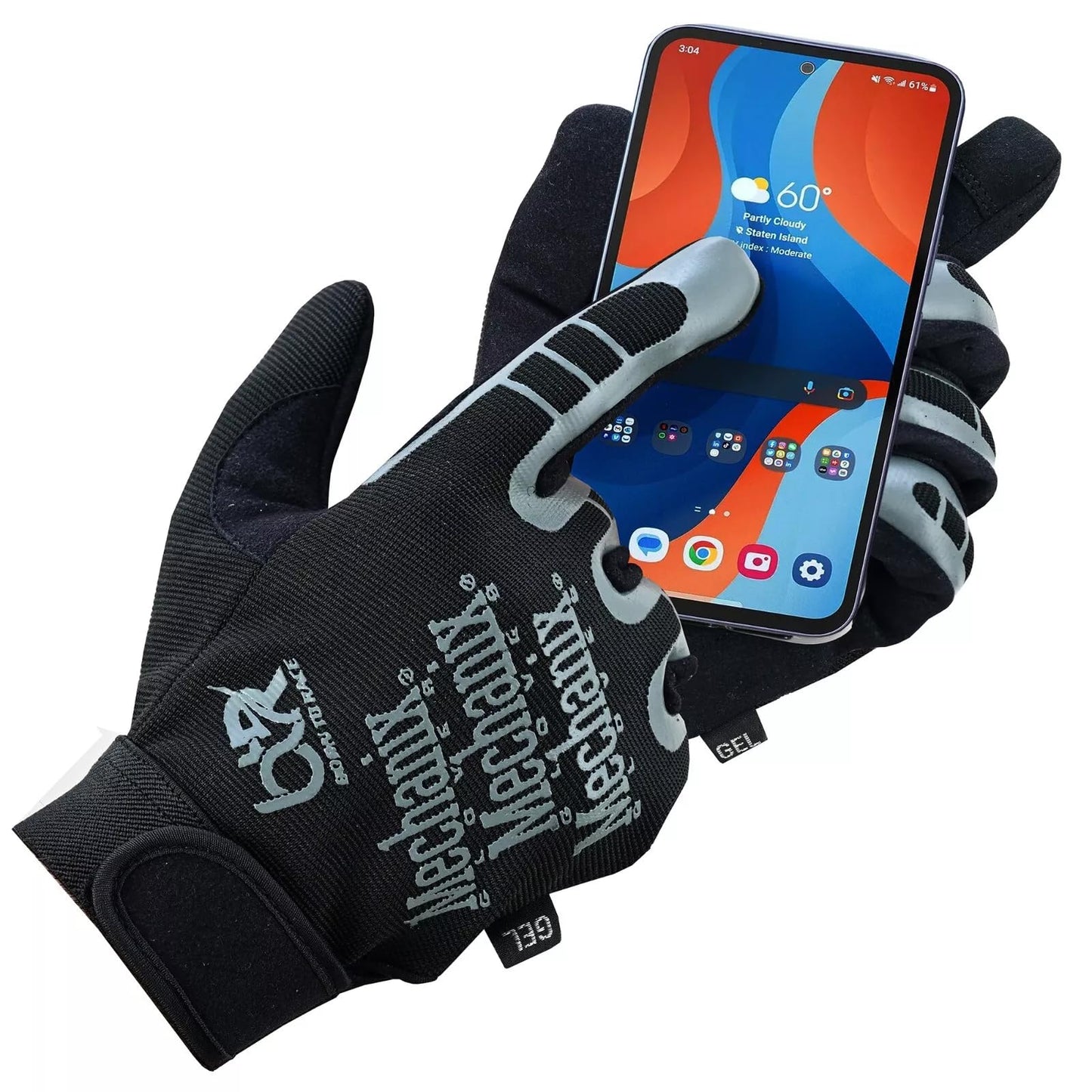 BTR BORN TO RACE Mechanic Work Gloves Havy Duty Touchscreen Safety Welding Power Tools Construction Work Gloves (XL)