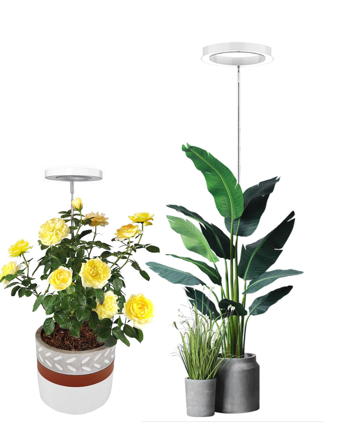Plant Grow Light,yadoker LED Growing Light Full Spectrum for Indoor Plants,Height Adjustable, Automatic Timer, 5V Low Safe Voltage