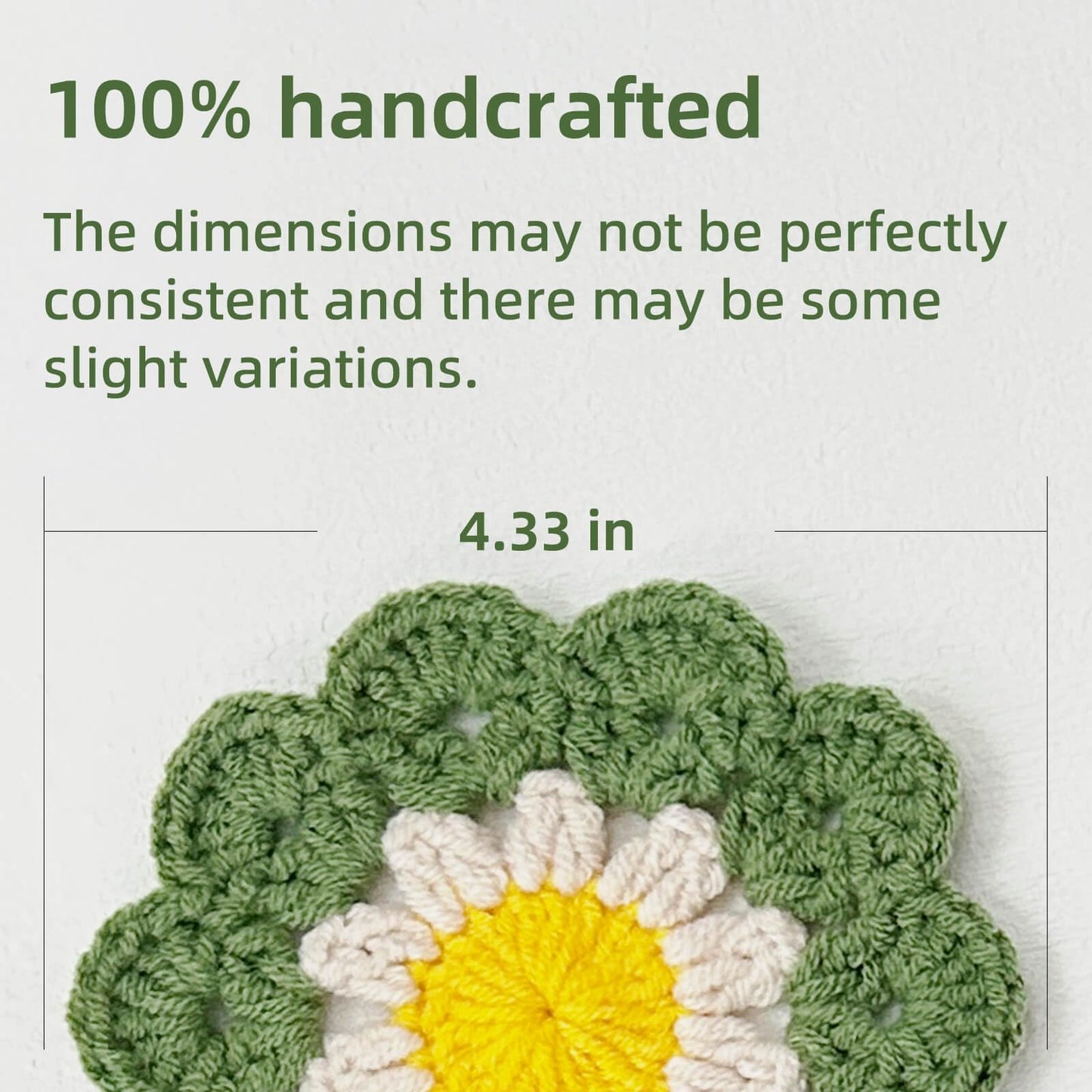 APIGANIZ 100% Handmade Crochet Coasters, Funny Gifts for Women, Cute Coasters Set of 6