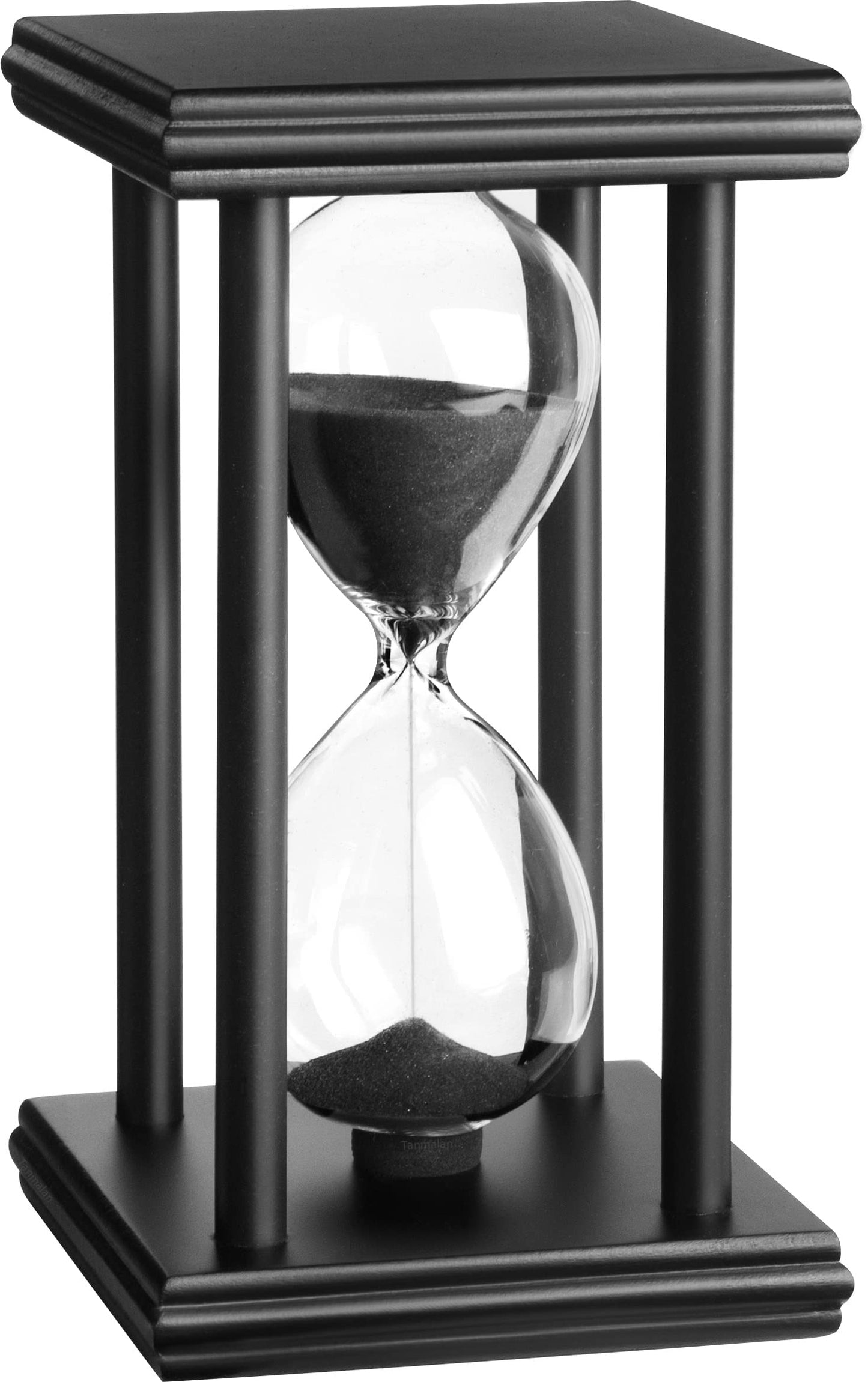 hourglas Sand Timer 30/60 Minutes Desktop Decorations Reloj de Arena ampulheta Sandglass (Black Sand,5.5 * 3.2 * 3.2inch,30min)