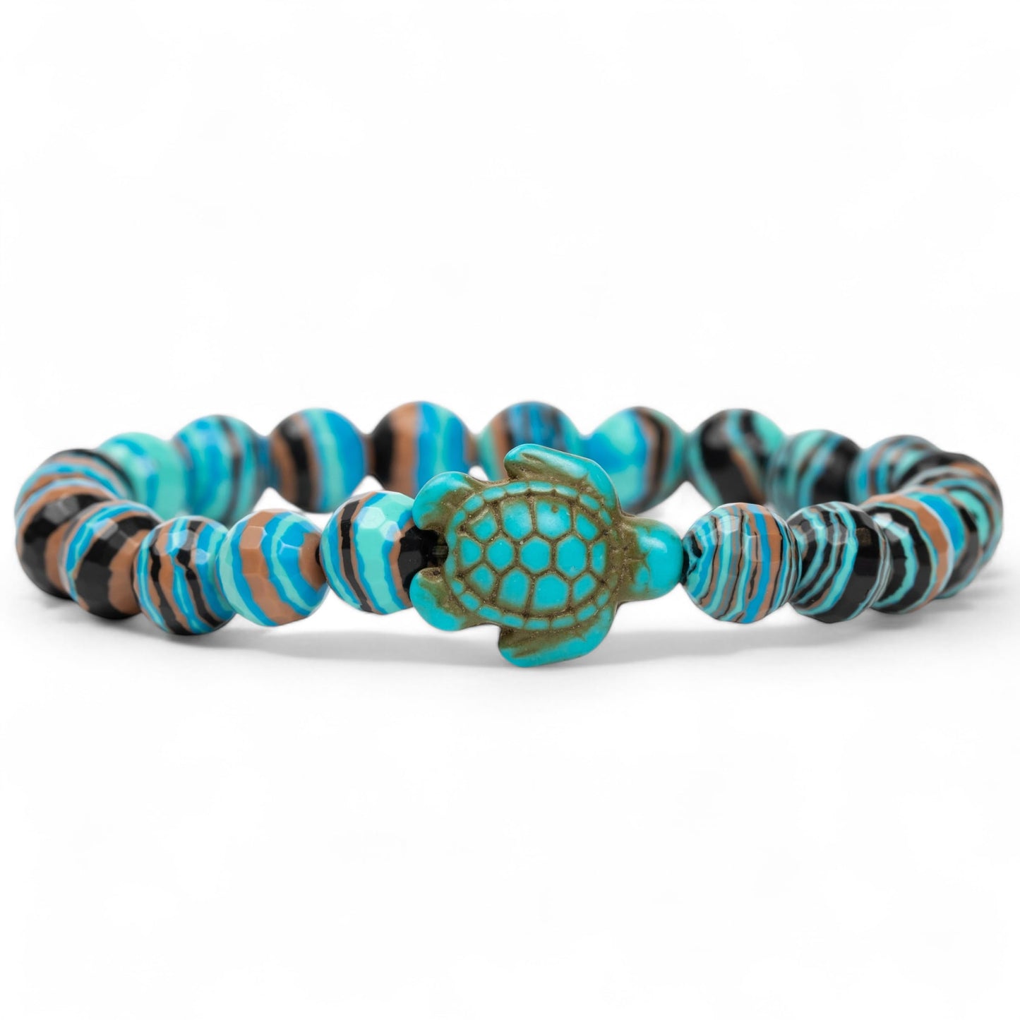KoaKoa Sparkle Sea Turtle Tracking Bracelet, helps save sea turtles, one size fits most Men and Women (Aqua)