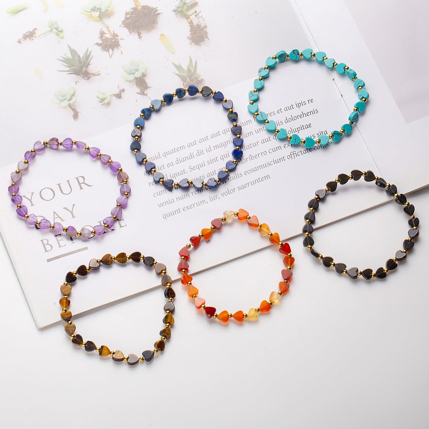 ZKJTEARY Heart Lapis lazuli bracelet for Women Deep Blue Natural Stone bracelet Healing Real Lapis lazuli Stretch bracelets Jewelry for Women Men Mom Girlfriend