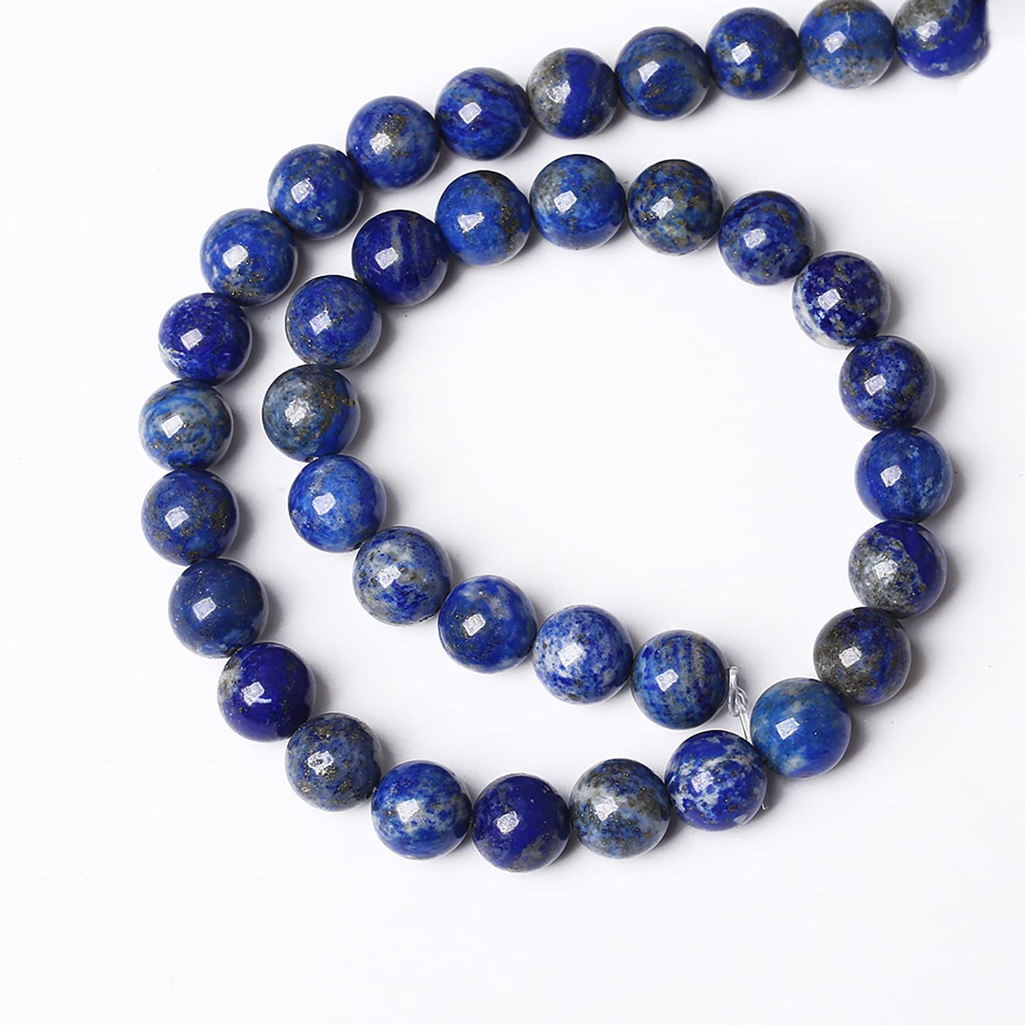 60PCS 6mm Natural Lapis Lazuli Gemstone Blue Stone Round Loose Spacer Beads for Jewelry Making DIY Bracelet Necklace 15 Inch,Energy Stone Healing Power (6mm, Lapis Lazuli)