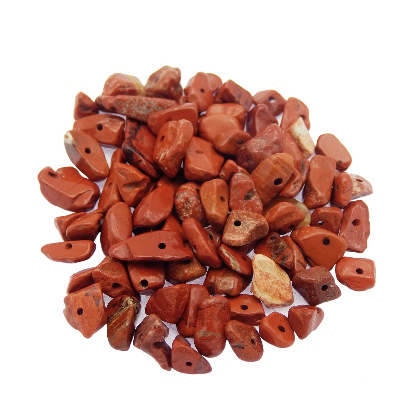 450PCS Flame Jasper Natural Irregular Chip Stone Beads 5-8mm Gemstones Crystal Loose Bead for Jewelry Making Bracelet Necklace DIY Craft Finding